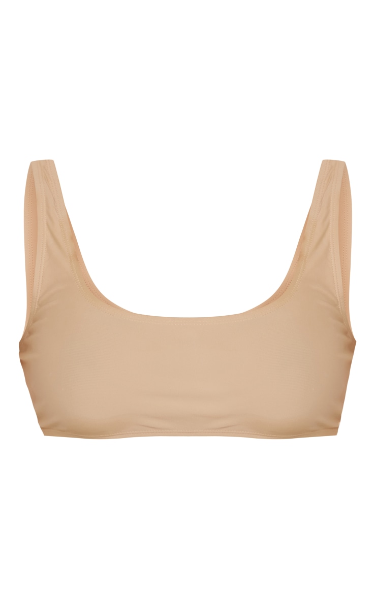 Cream Mix & Match Square Scoop Neck Bikini Top image 5