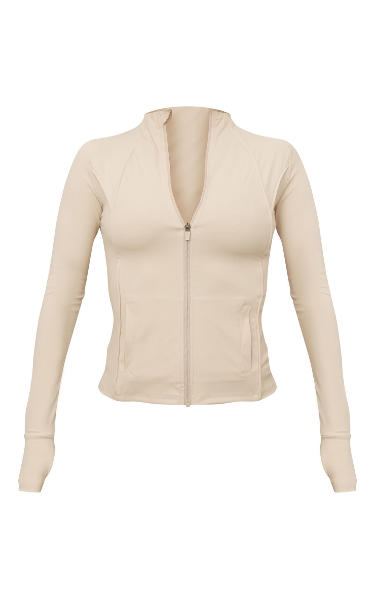 Sand Sculpt Seam Detail Gym Jacket image 1