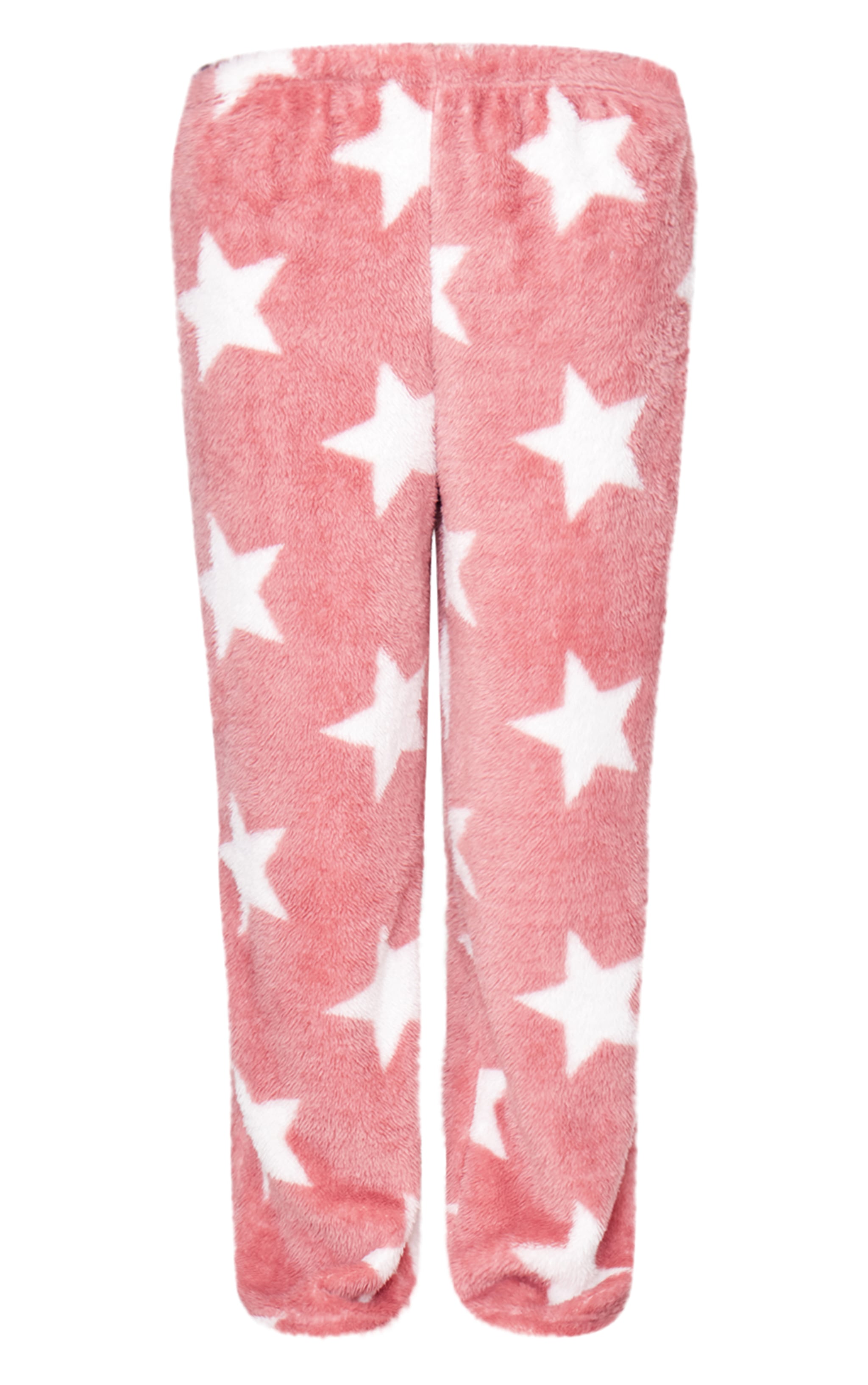 Pink Kids Fleece Pajama Pants Girls Fleece Lounge Pants Kids