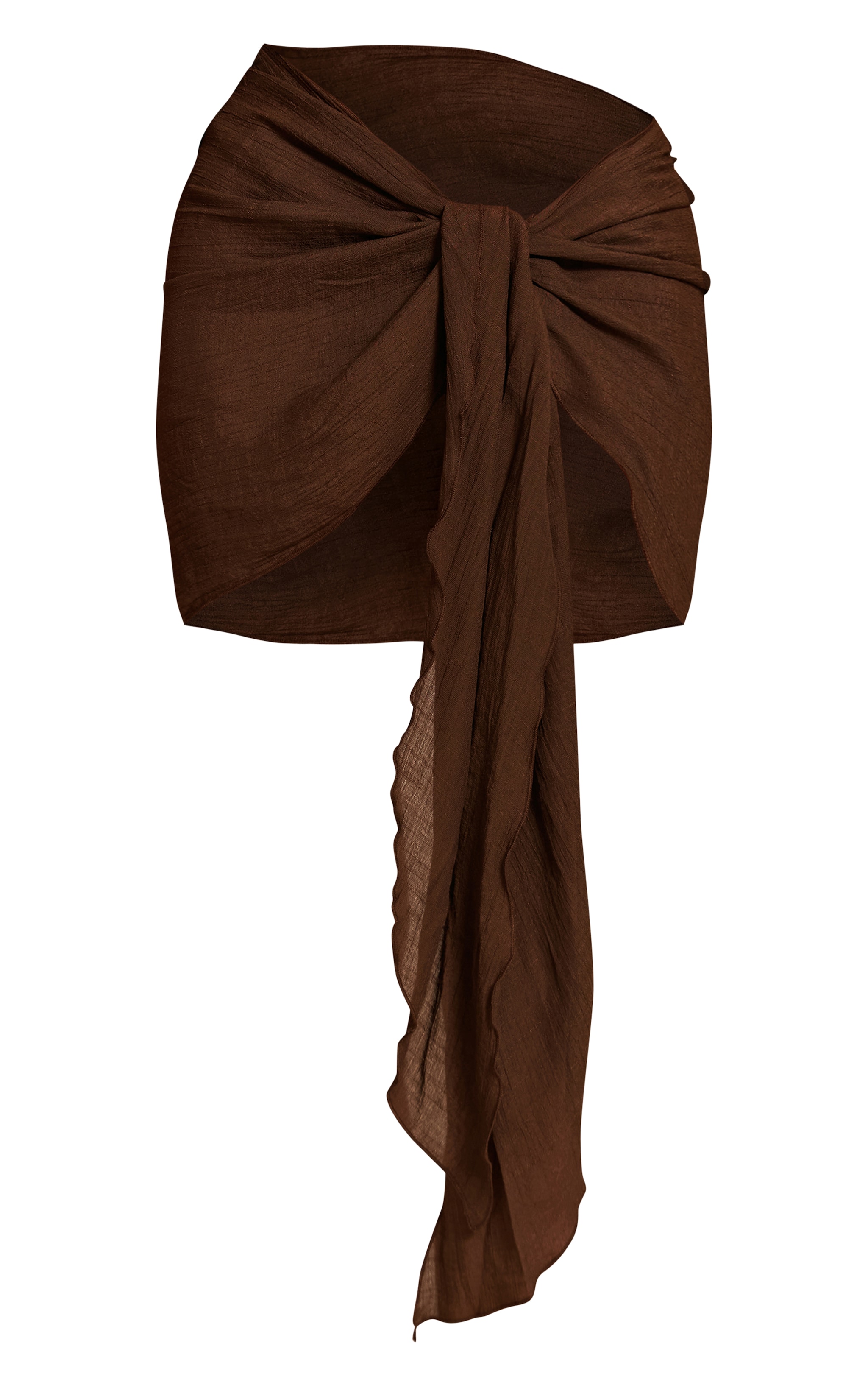 Espresso Linen Look Mini Sarong image 6