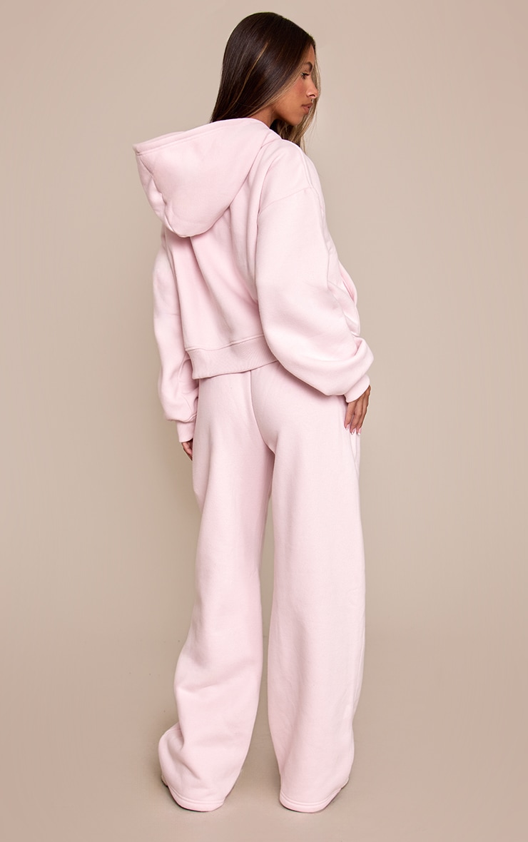 Petite Baby Pink Graphic Wide Leg Sweatpants image 3