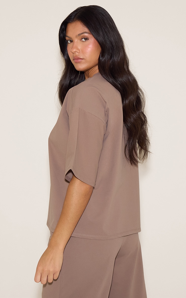 Chocolate Interlock Crew Neck T-shirt image 2