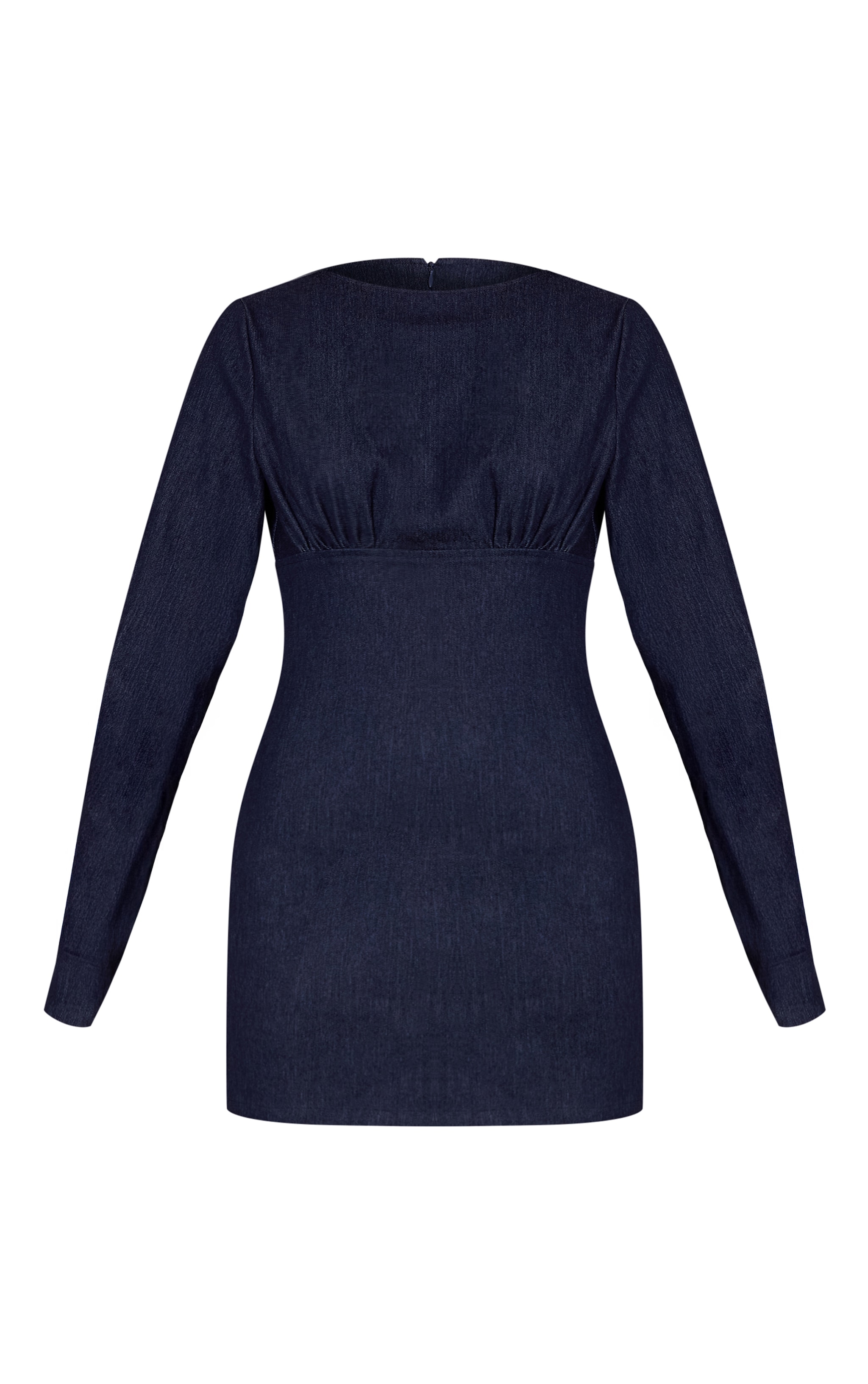 Indigo Blue Long Sleeve Bodycon Dress image 5