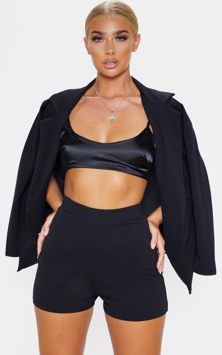 Black Suit Shorts