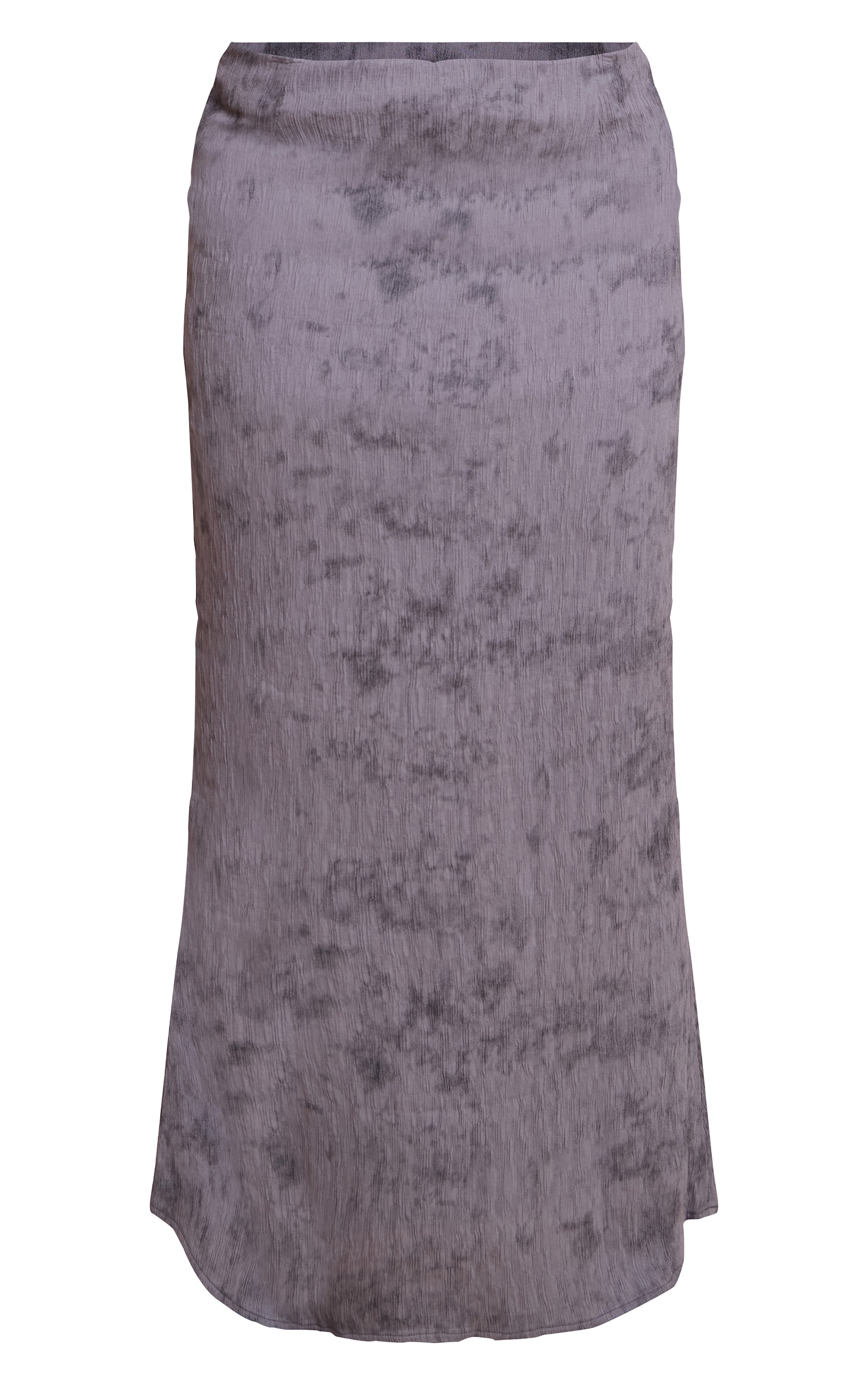 Plus Charcoal Textured Printed Maxi Skirt image 5