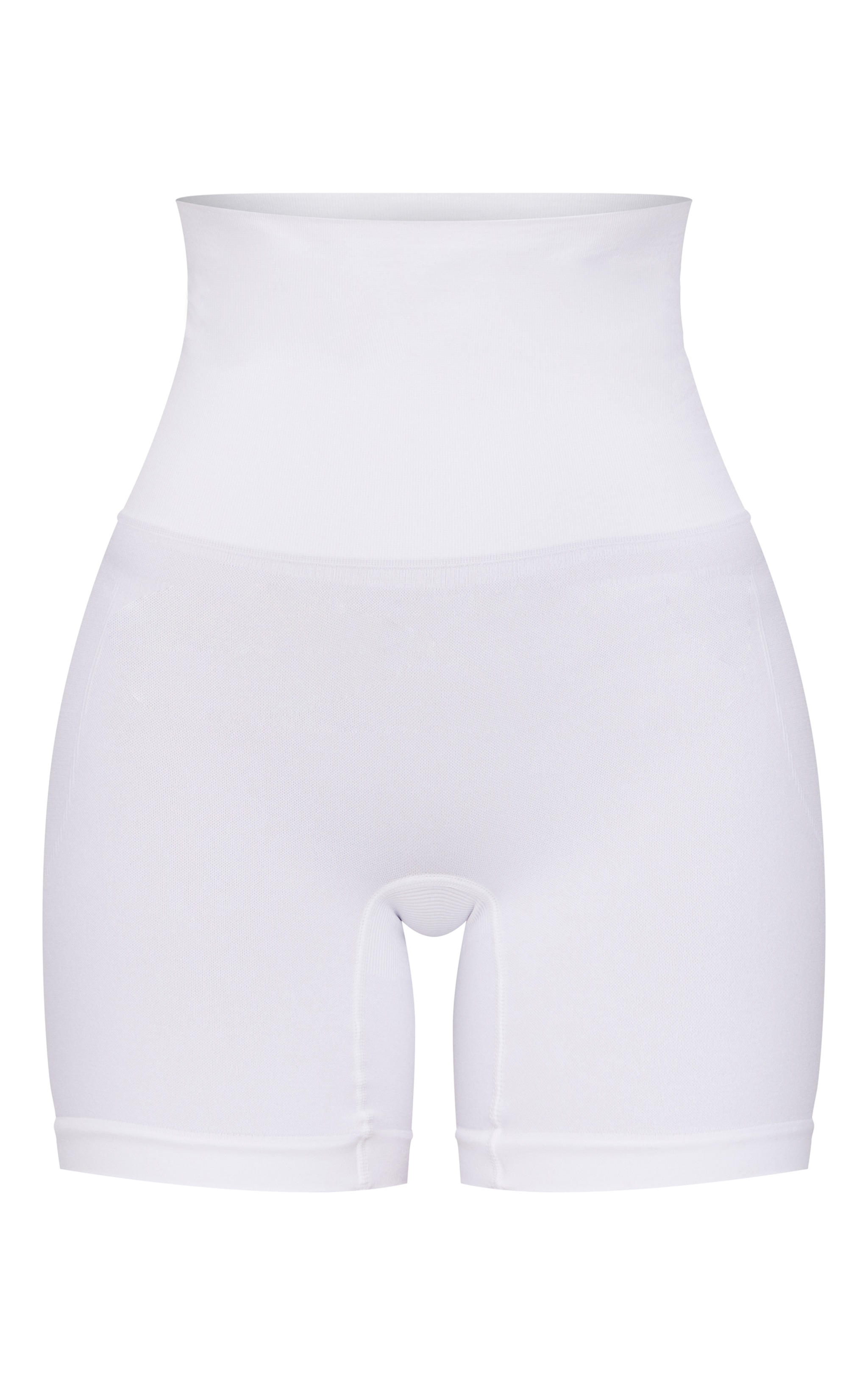 White Shapewear High Waist Control Shorts image 6