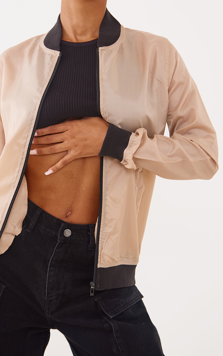 Stone Basic Lightweight Bomber Jacket image 4