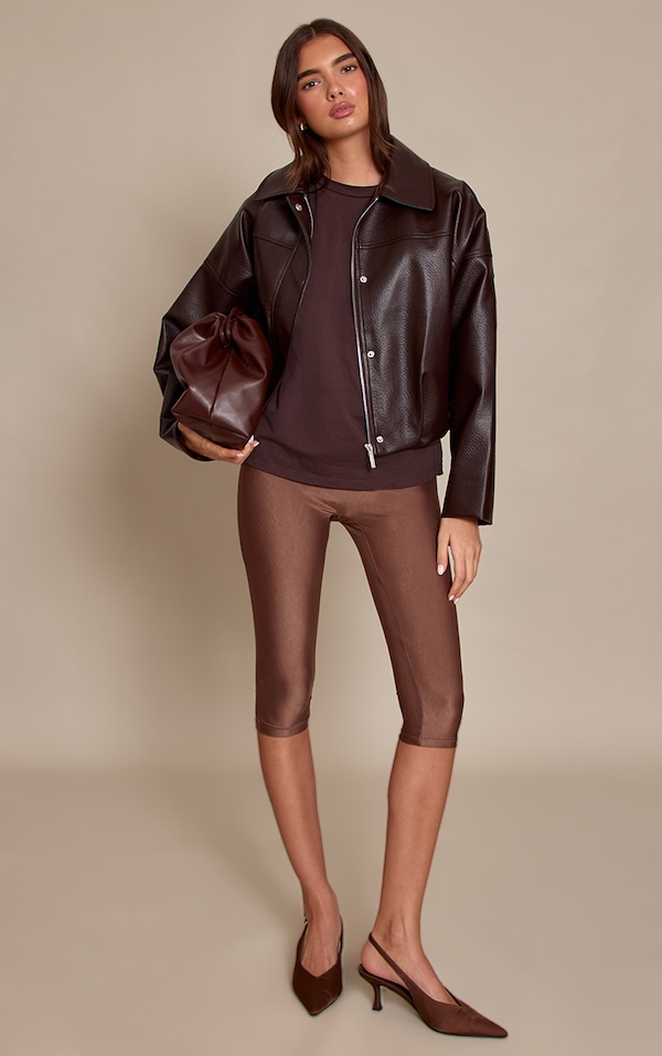 Espresso Polyamide Capris