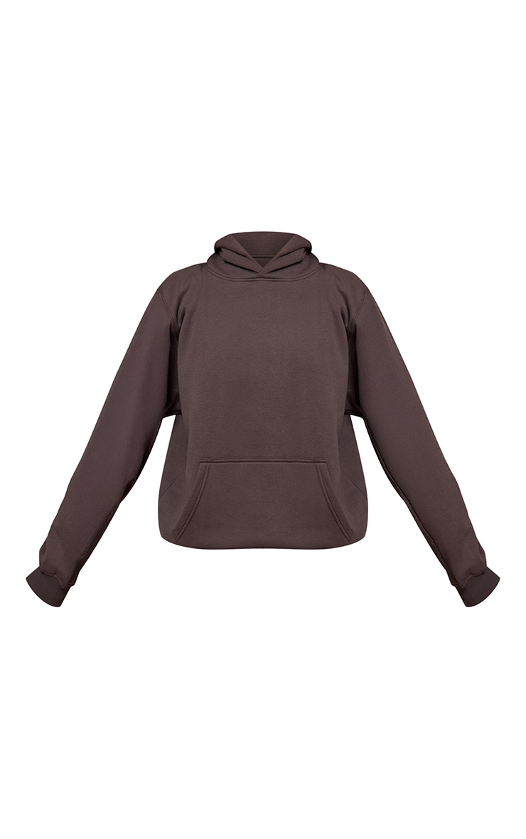 Charcoal Cotton Fleece Pullover Hoodie image 5