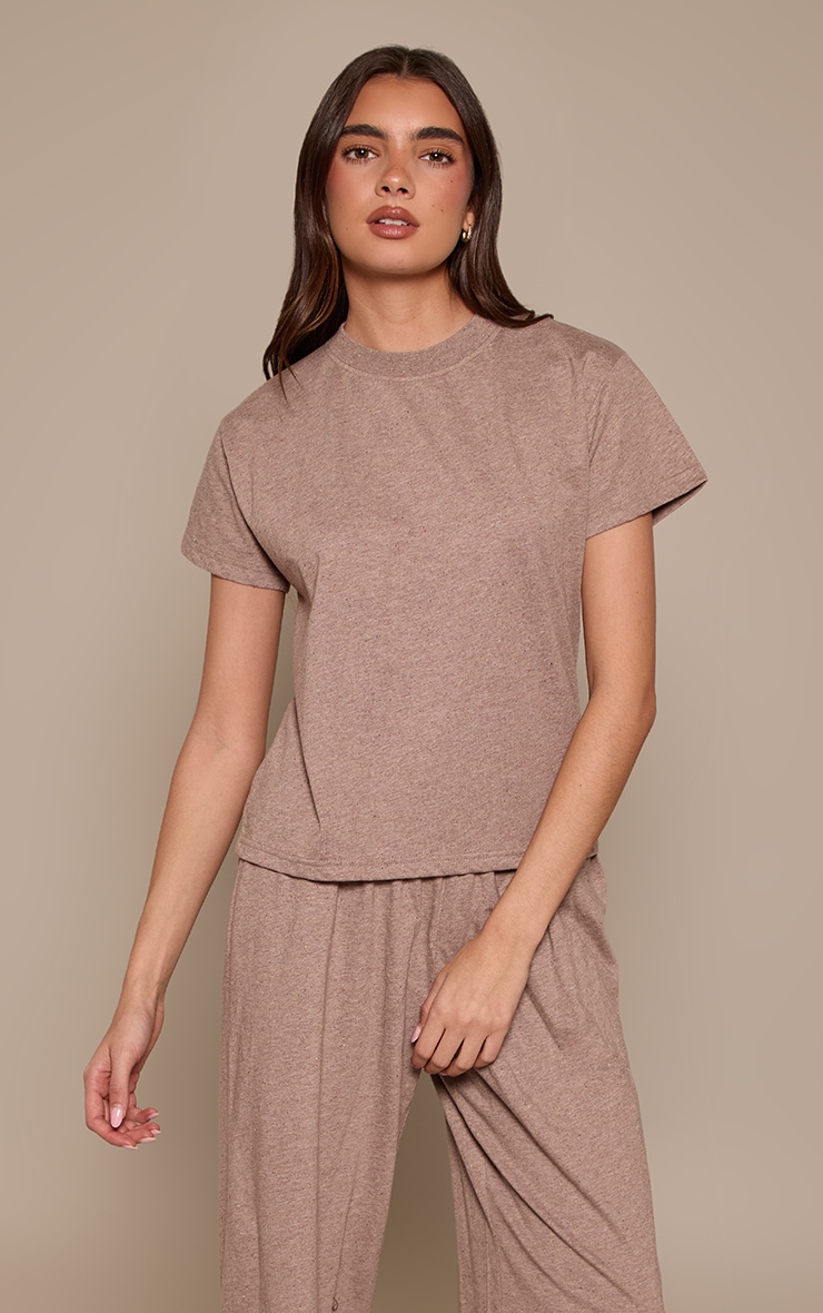 Taupe Speckled T-Shirt