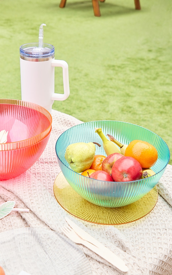 Picnic & Party Summer Plastic Bowl 25.5Cm 4 Pack PrettyLittleThing