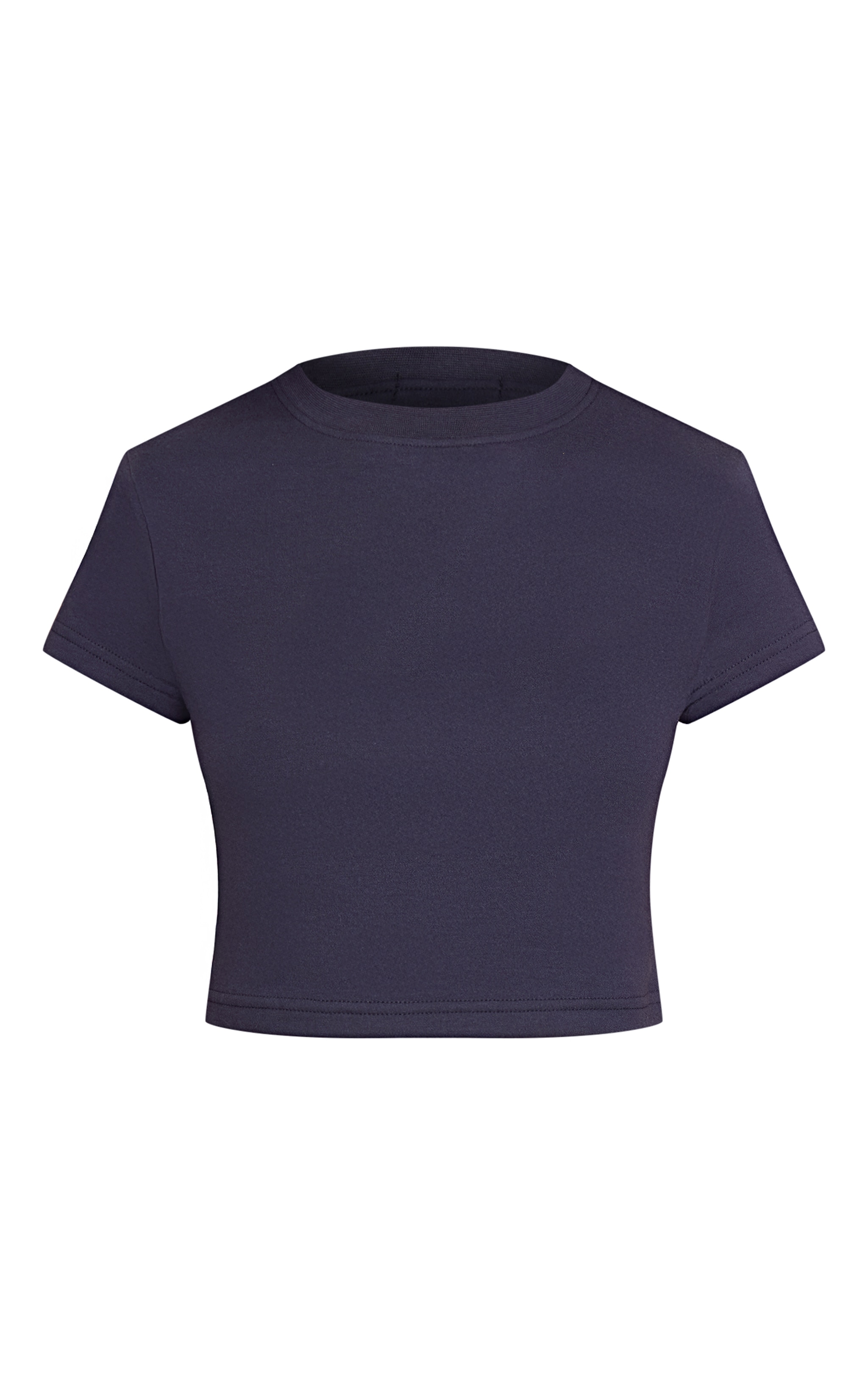 Petite Navy Sweat Fitted Top image 5