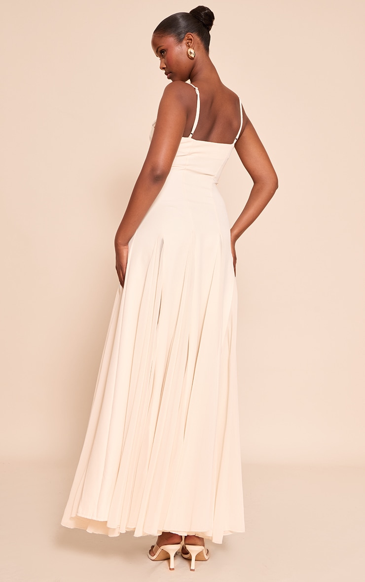 Cream Strappy Maxi Dress image 2