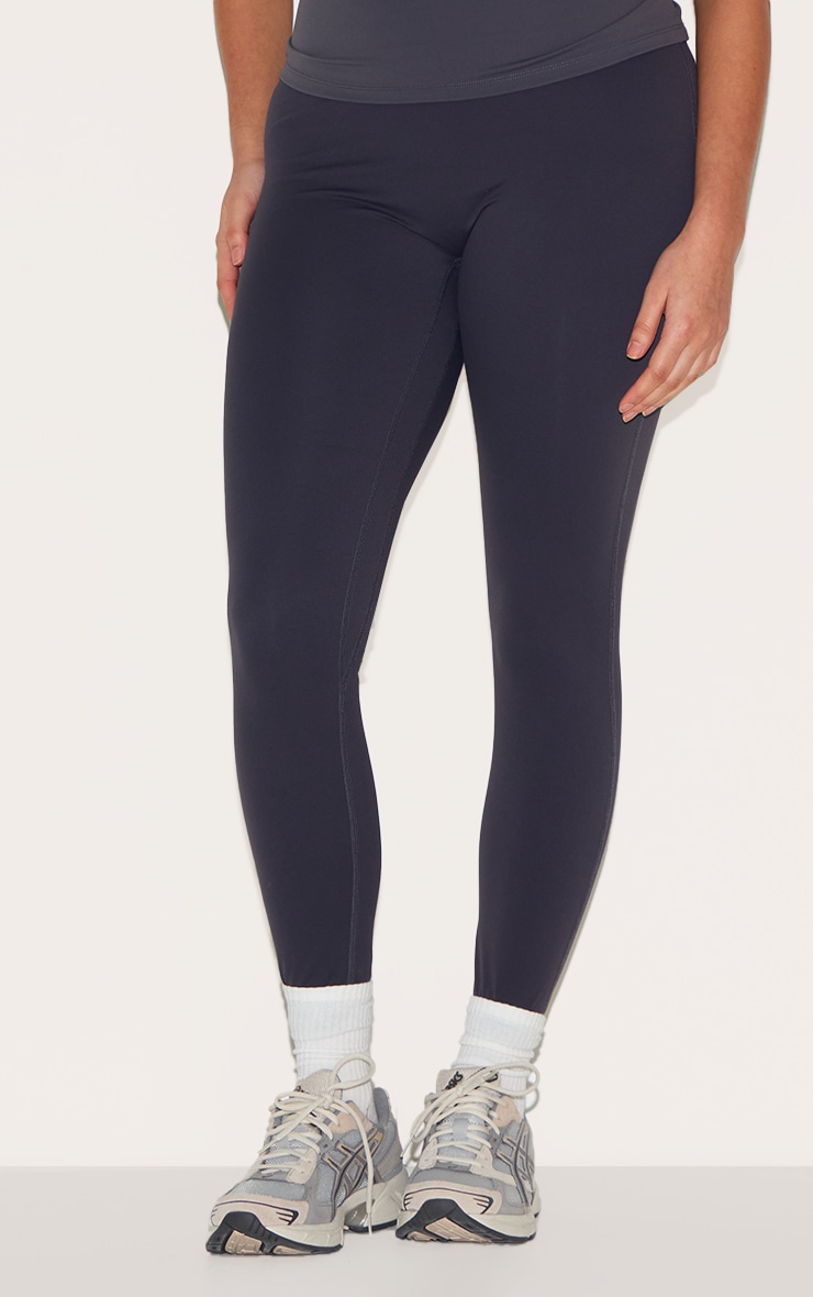 Dark Charcoal Ultimate Sculpt High Waist Gym Leggings image 8