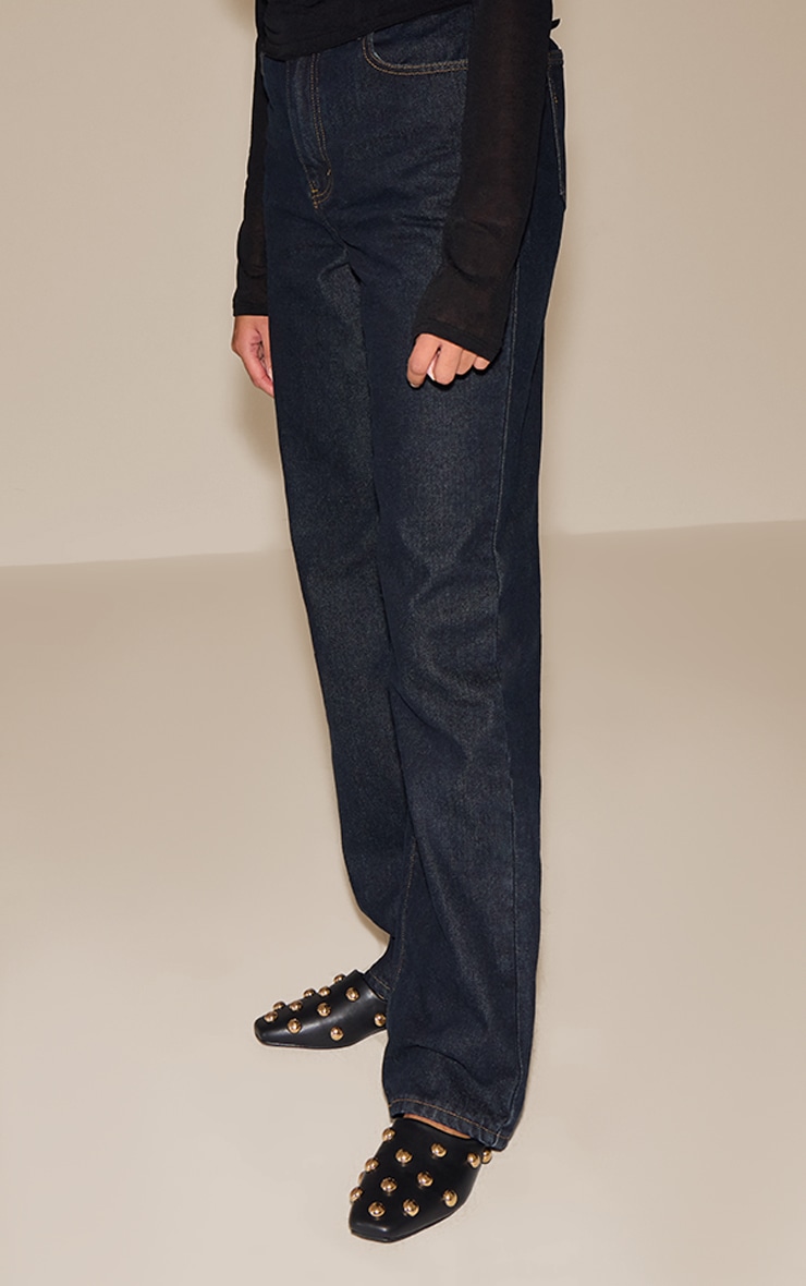 Black Dome Stud Slip On Mules