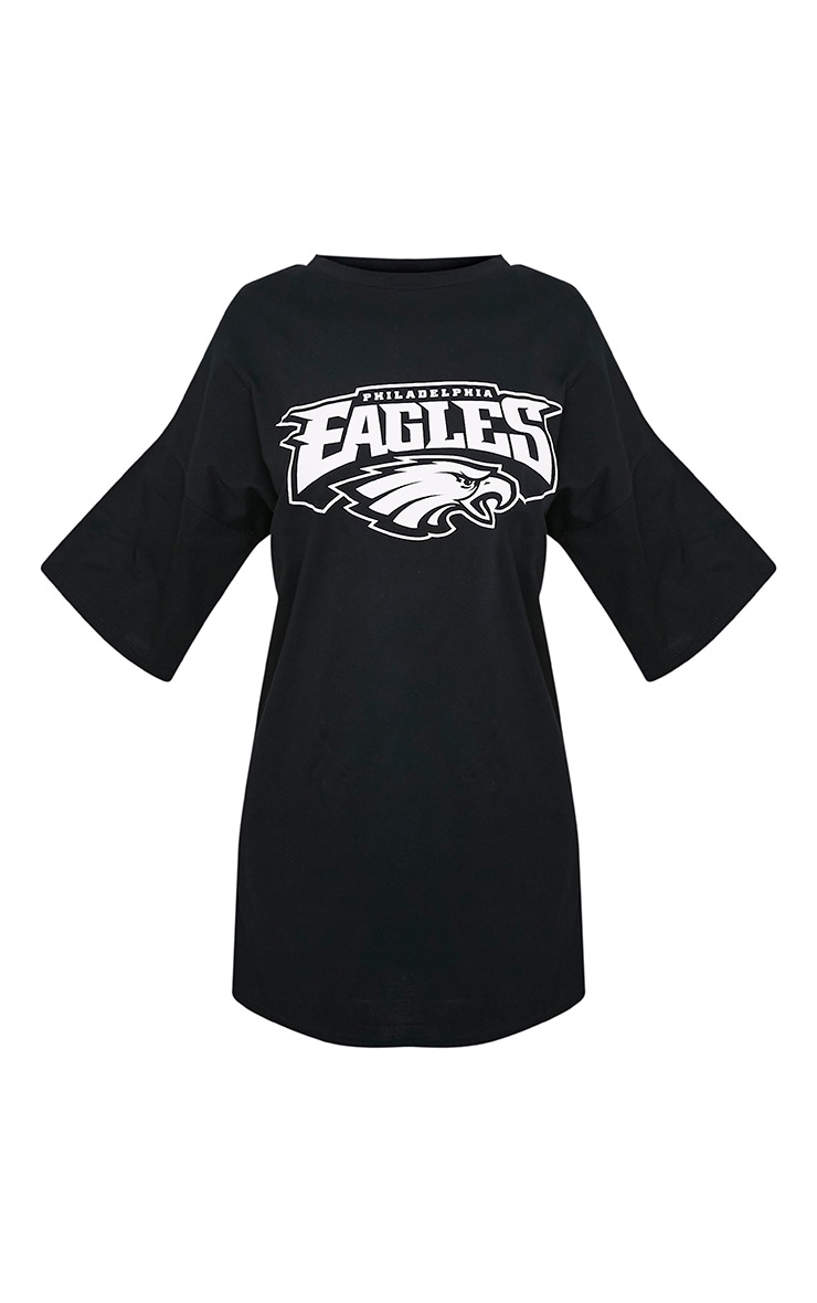 Philadelphia Eagles Black Slogan T Shirt Dress PrettyLittleThing