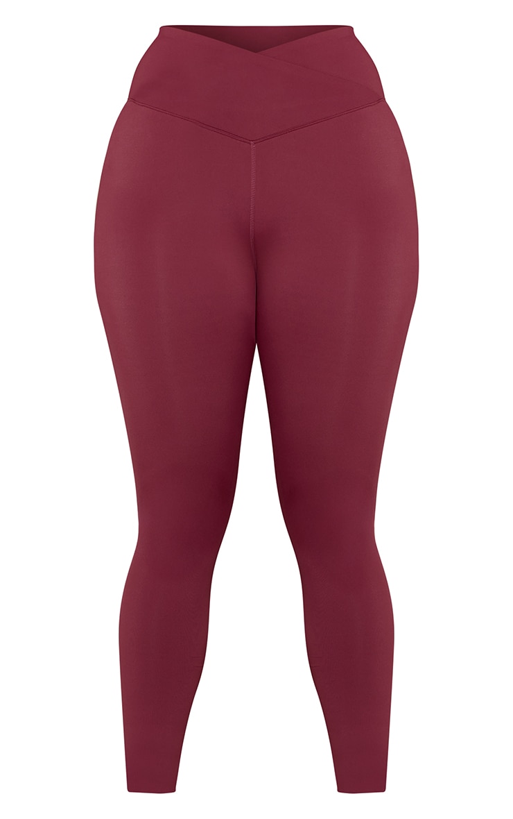 Shape Burgundy Sculpt Wrap V Front Legging image 5