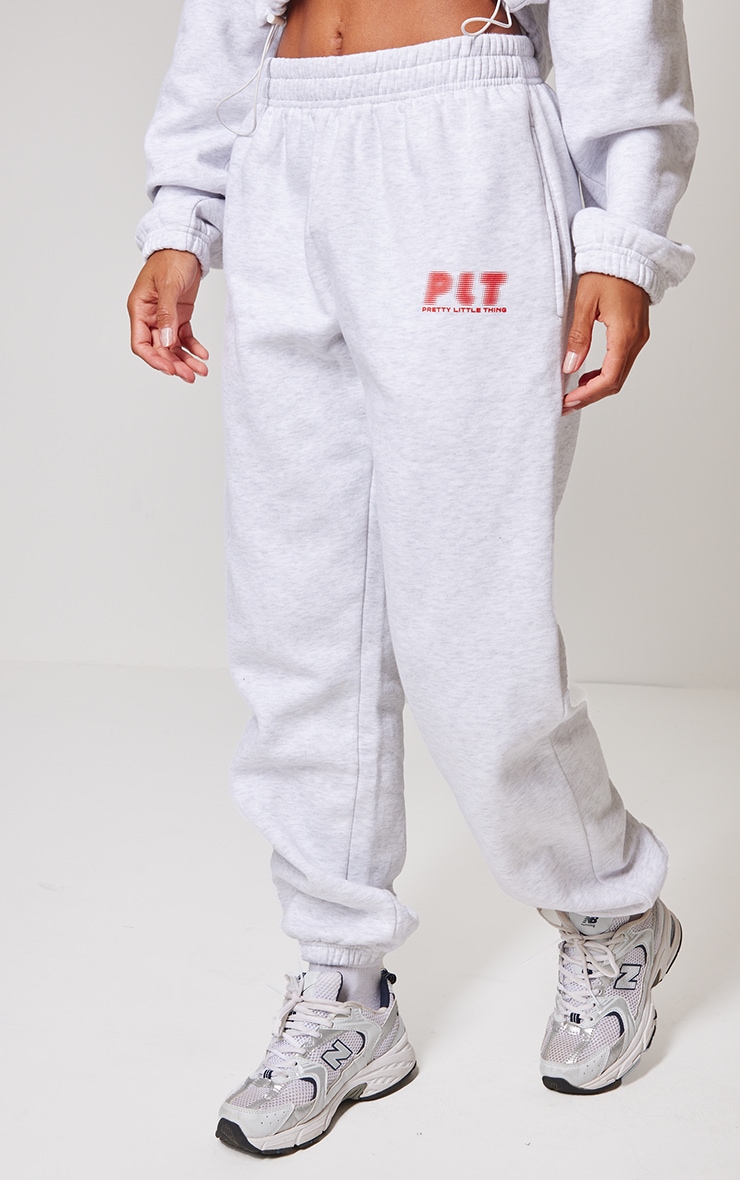 Plt Grey Marl Oversized Cuffed Sweatpants PrettyLittleThing CA