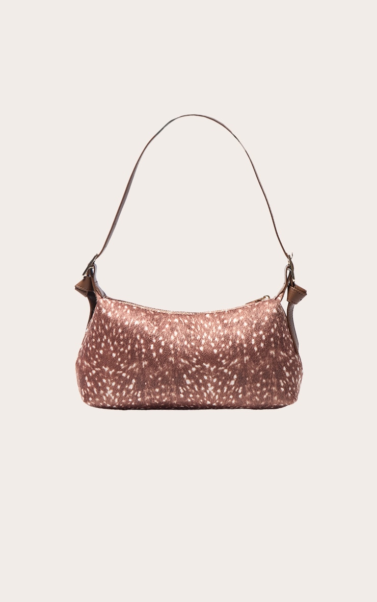 Brown Deer Pony Hair Shoulder Bag image 2