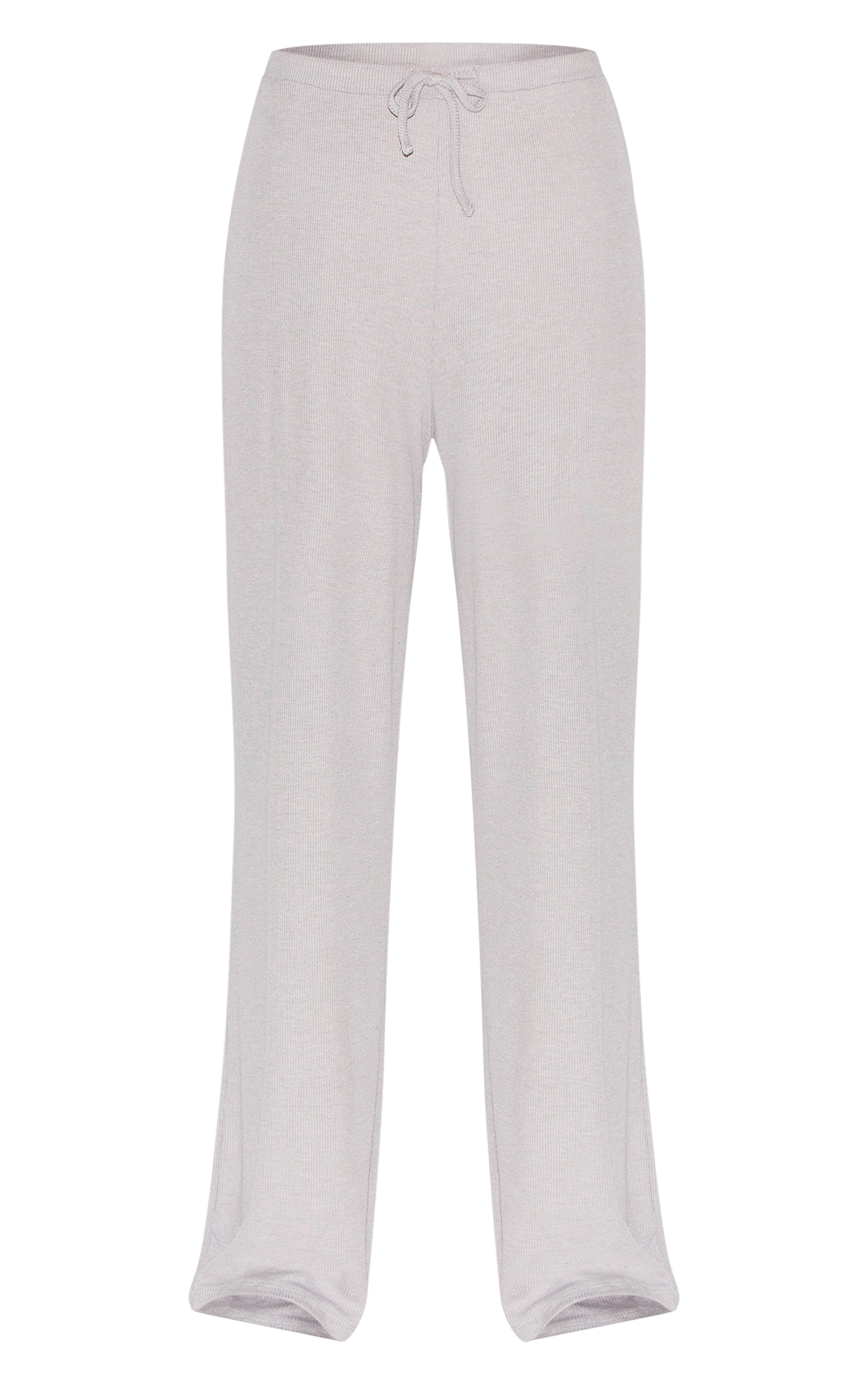 Petite Pantalon Évasé Gris Cendre Doux Côtelé image 5