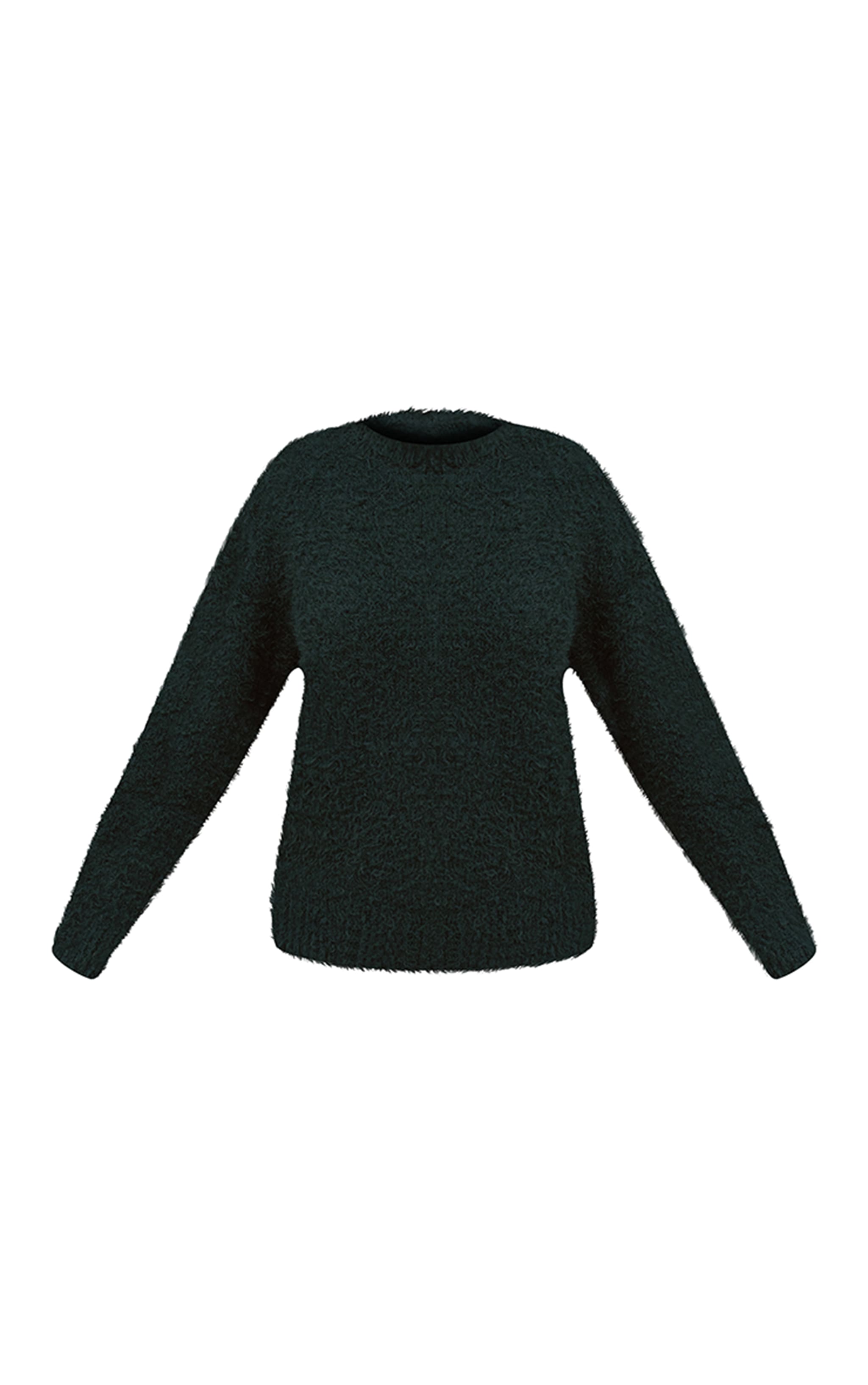 Pull oversize en maille tricot teddy vert émeraude image 5