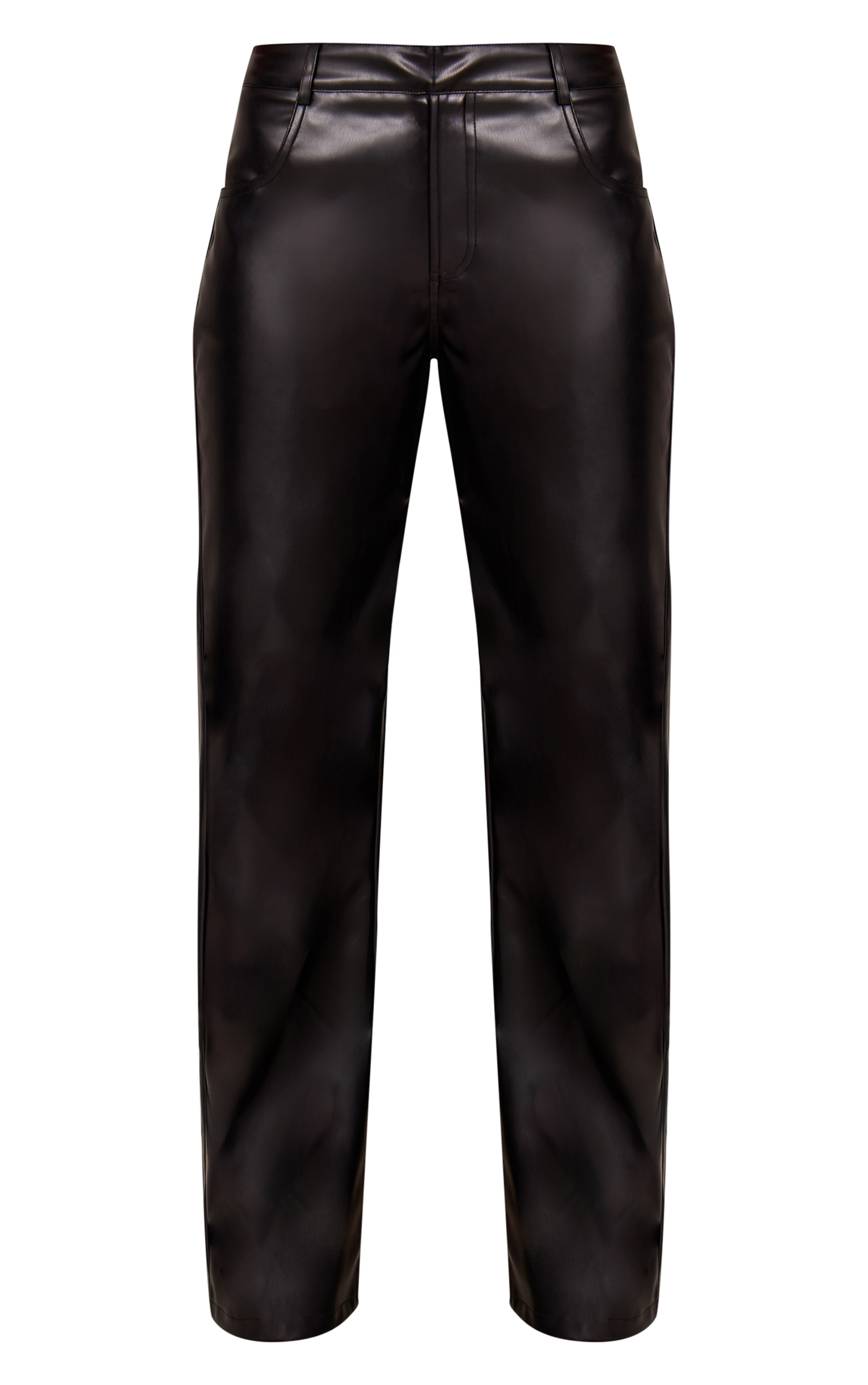 Pantalon noir en PU image 5