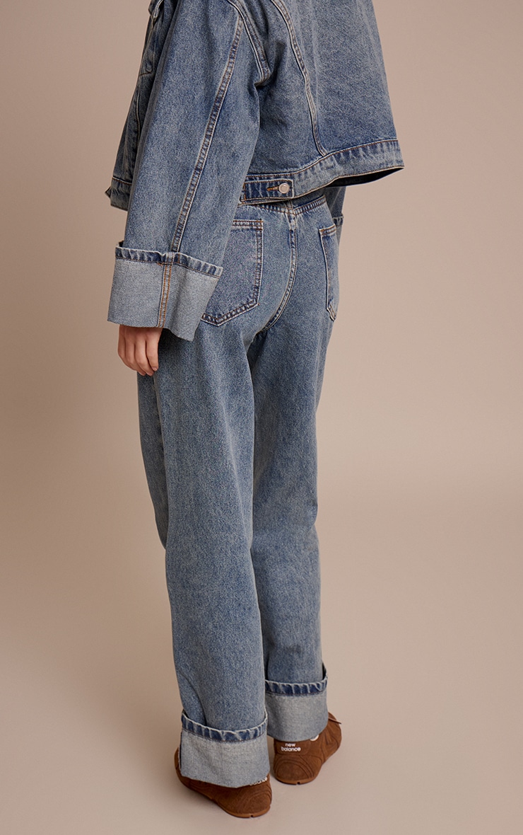 Vintage Turn Up Hem Jeans image 3