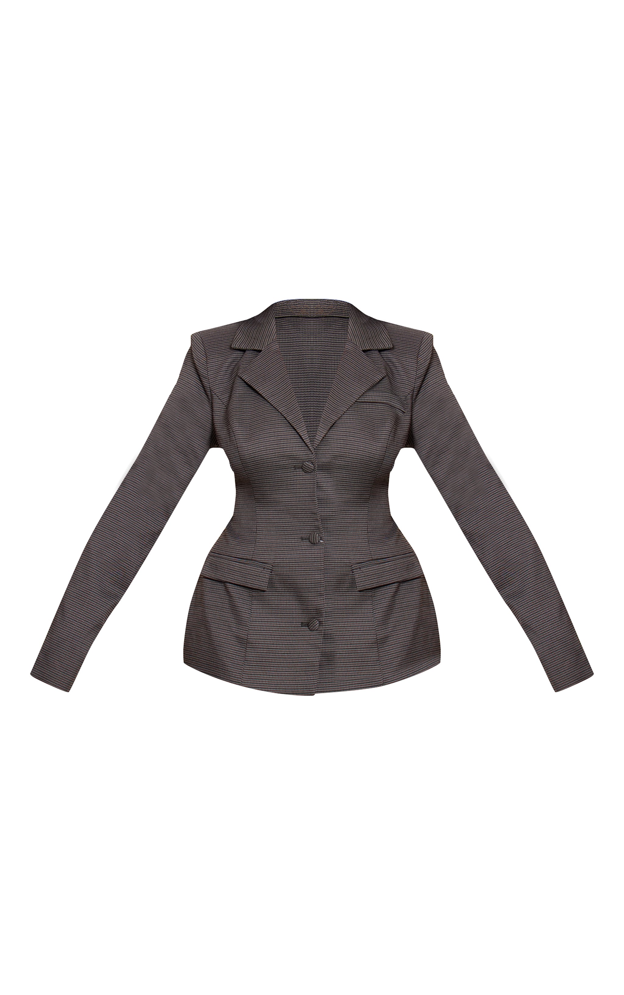 Shape Grey Dogtooth Oversized Blazer image 5