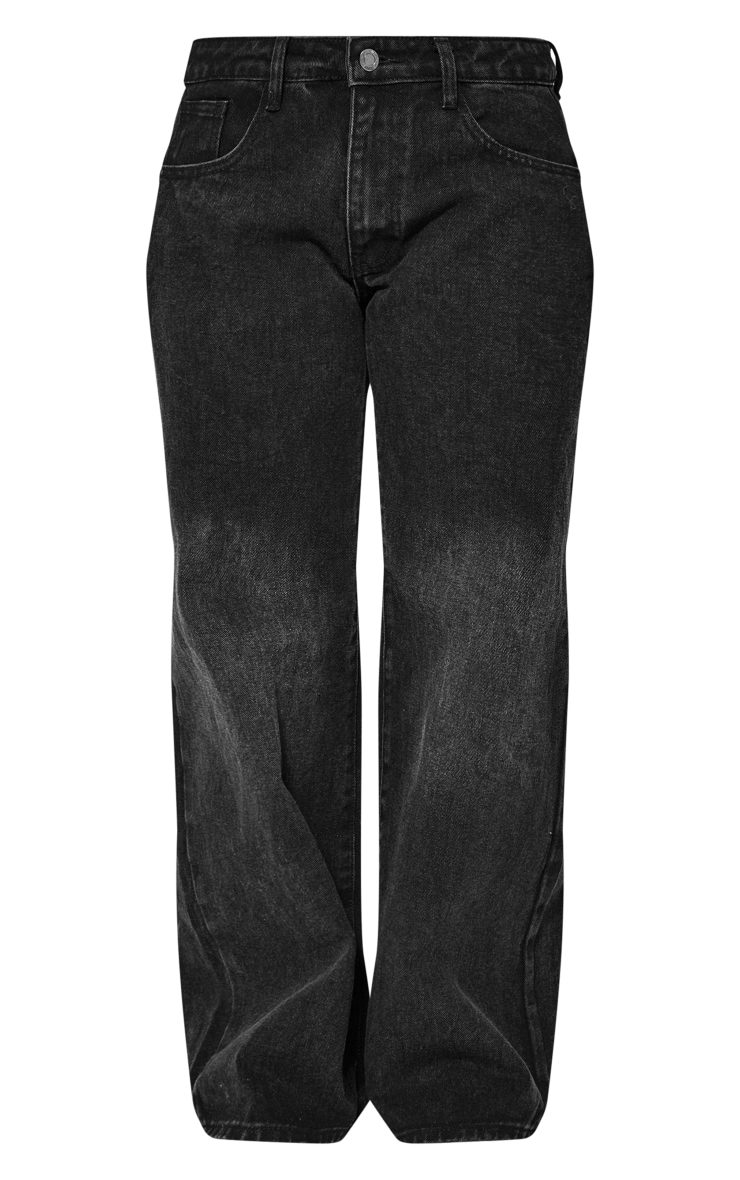 Petite Washed Black Low Rise Boyfriend Jeans PrettyLittleThing AUS