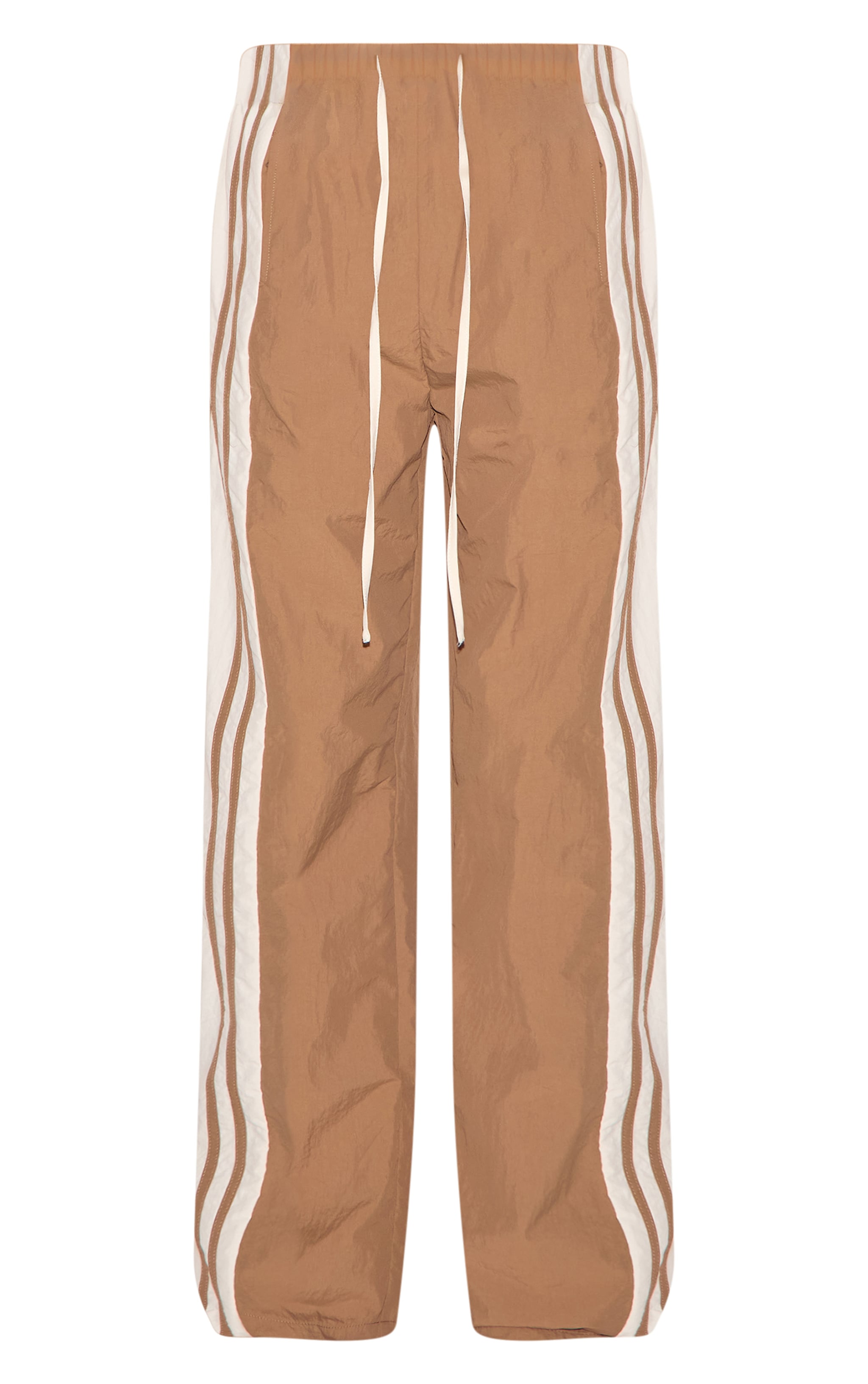 Mocha Shell Contrast Side Stripe Track Pants image 5