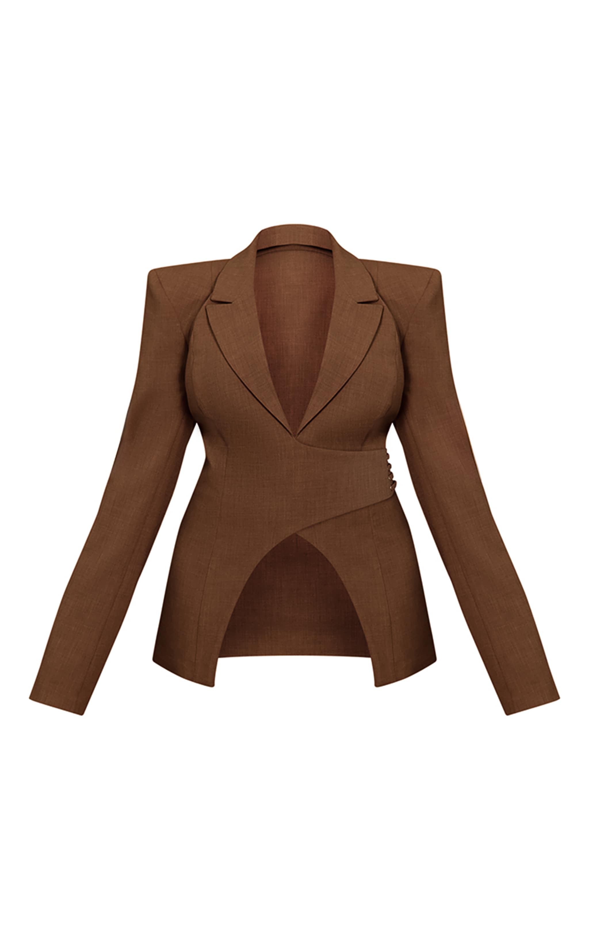 PLT Label Plus Dark Sage Tailored Cinched Waist Blazer image 5