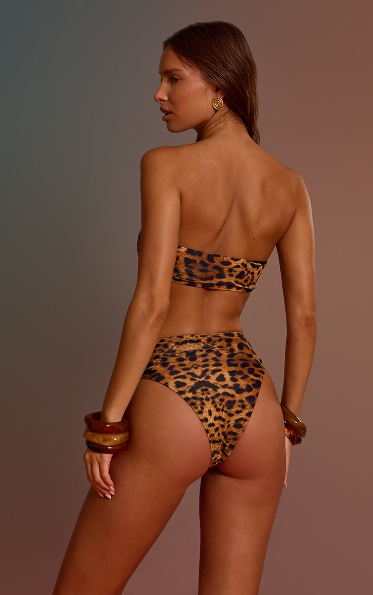 Leopard Mix And Match Bandeau Bikini Top image 2
