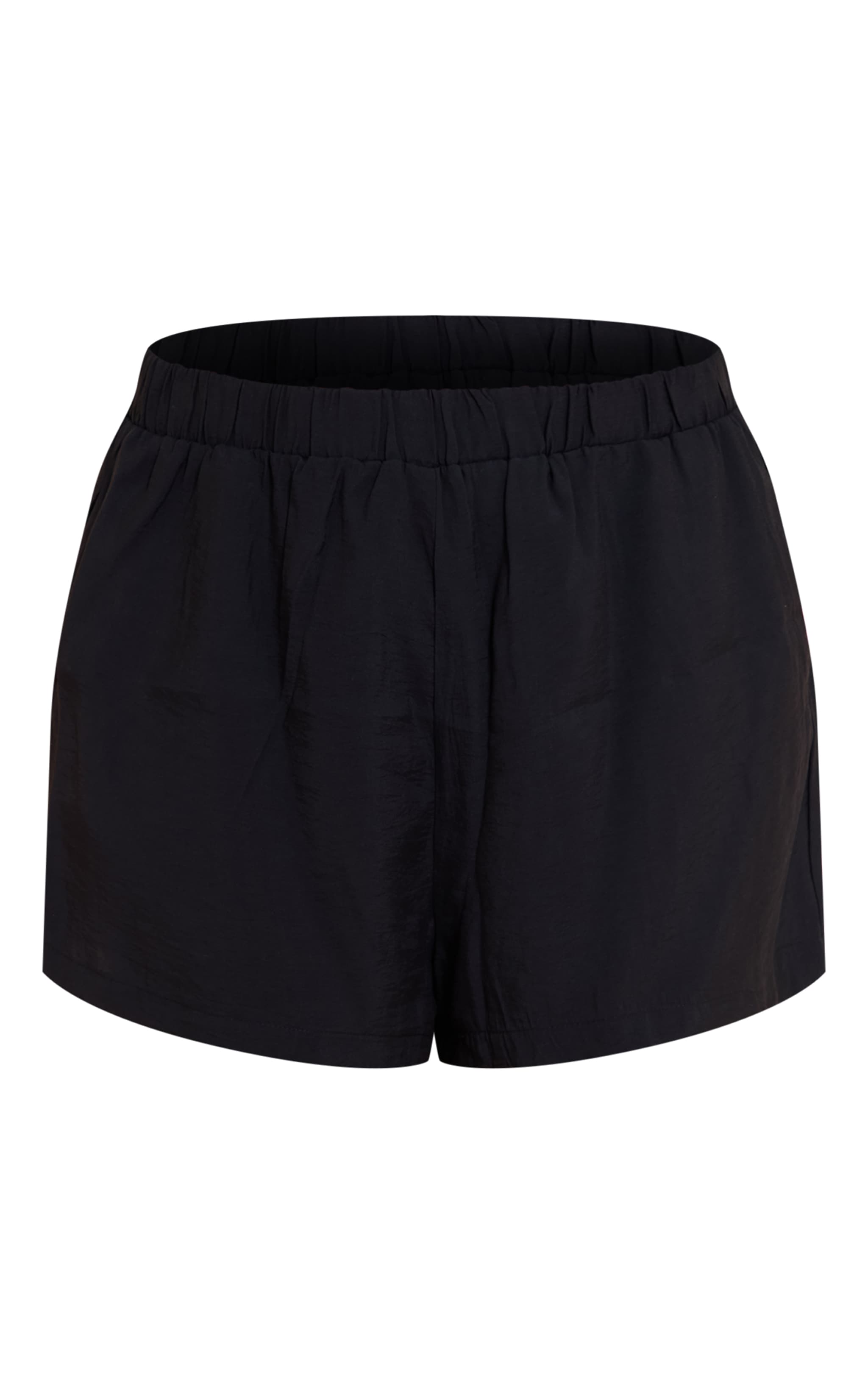 Plus Black Mid Rise Floaty Shorts image 6