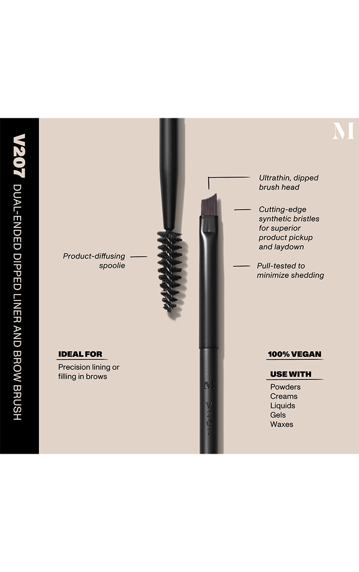 Morphe V207 Pinceau à deux extrémités pour liner et sourcils image 2