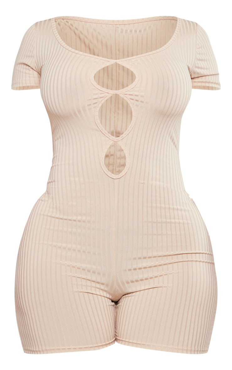 Shape Stone Rib Cut Out Front Unitard image 5