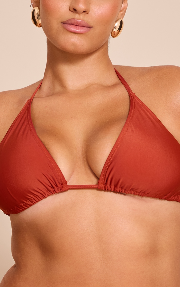 Plus Mix & Match Chocolate Triangle Bikini Top image 4