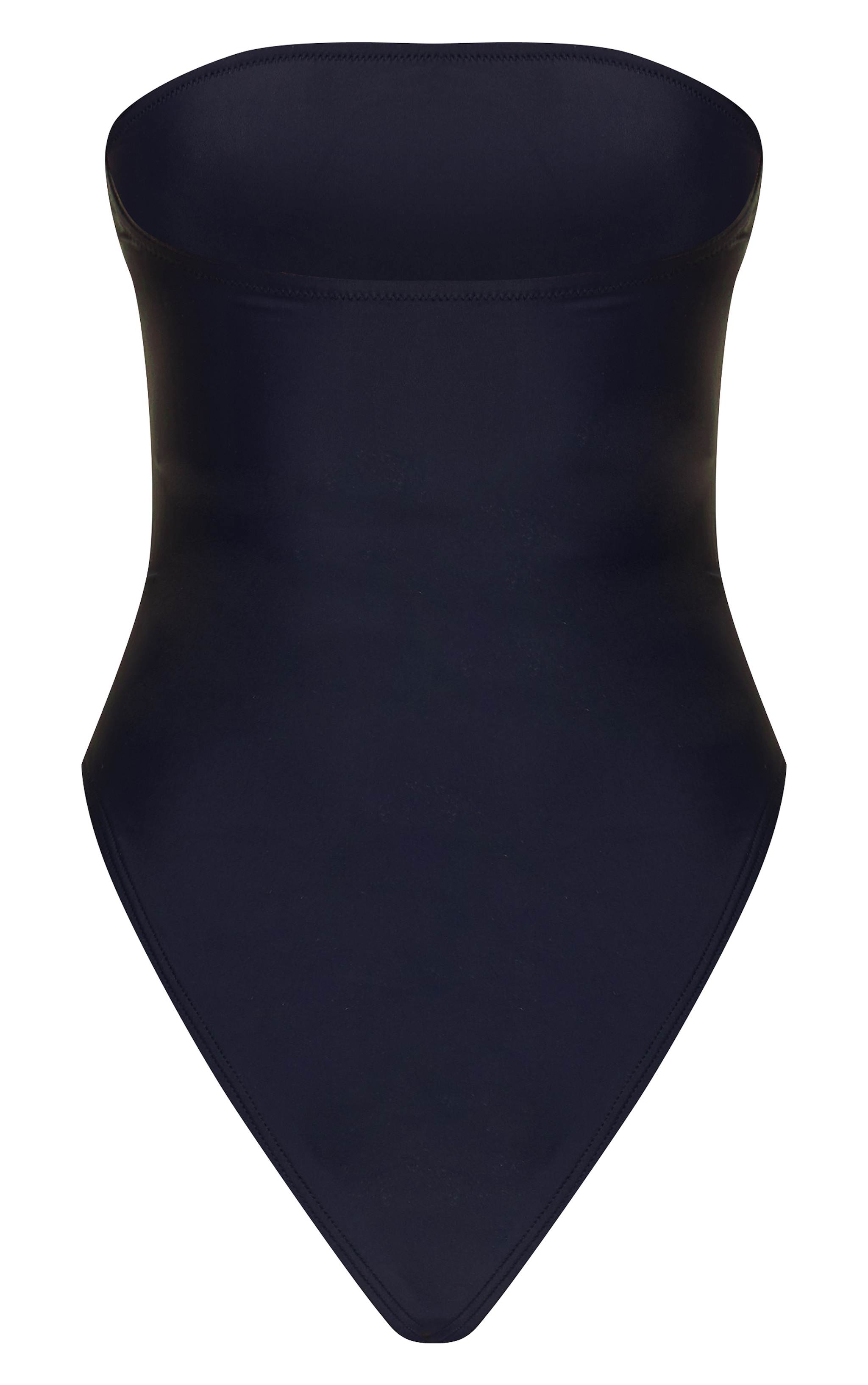 Navy Strapless Swimsuit image 6