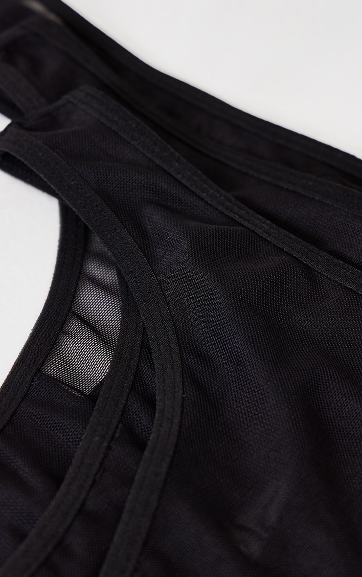 Lot de 5 strings basiques en mesh noir image 2
