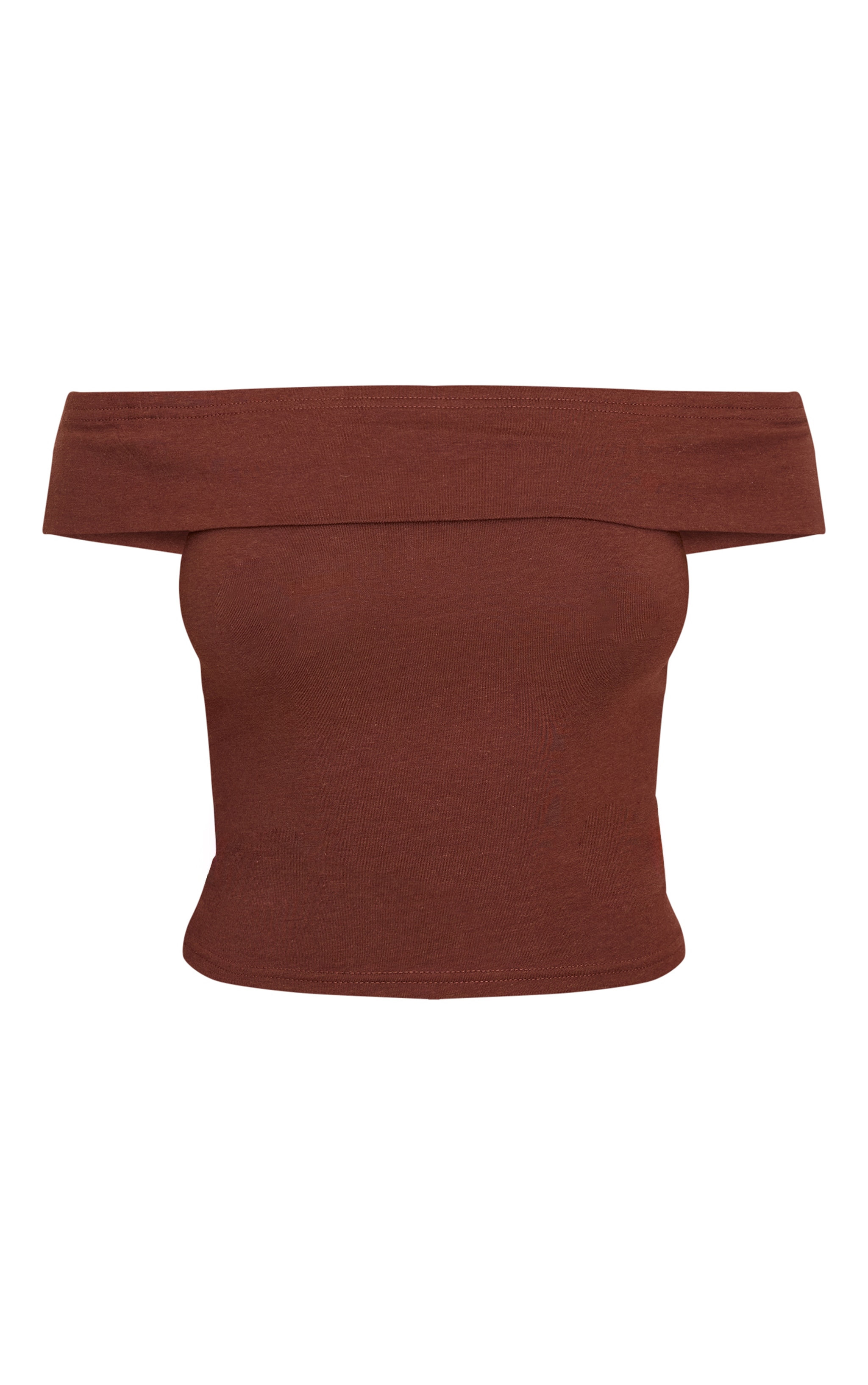 Mocha Modal Cotton Bardot Long Top image 5