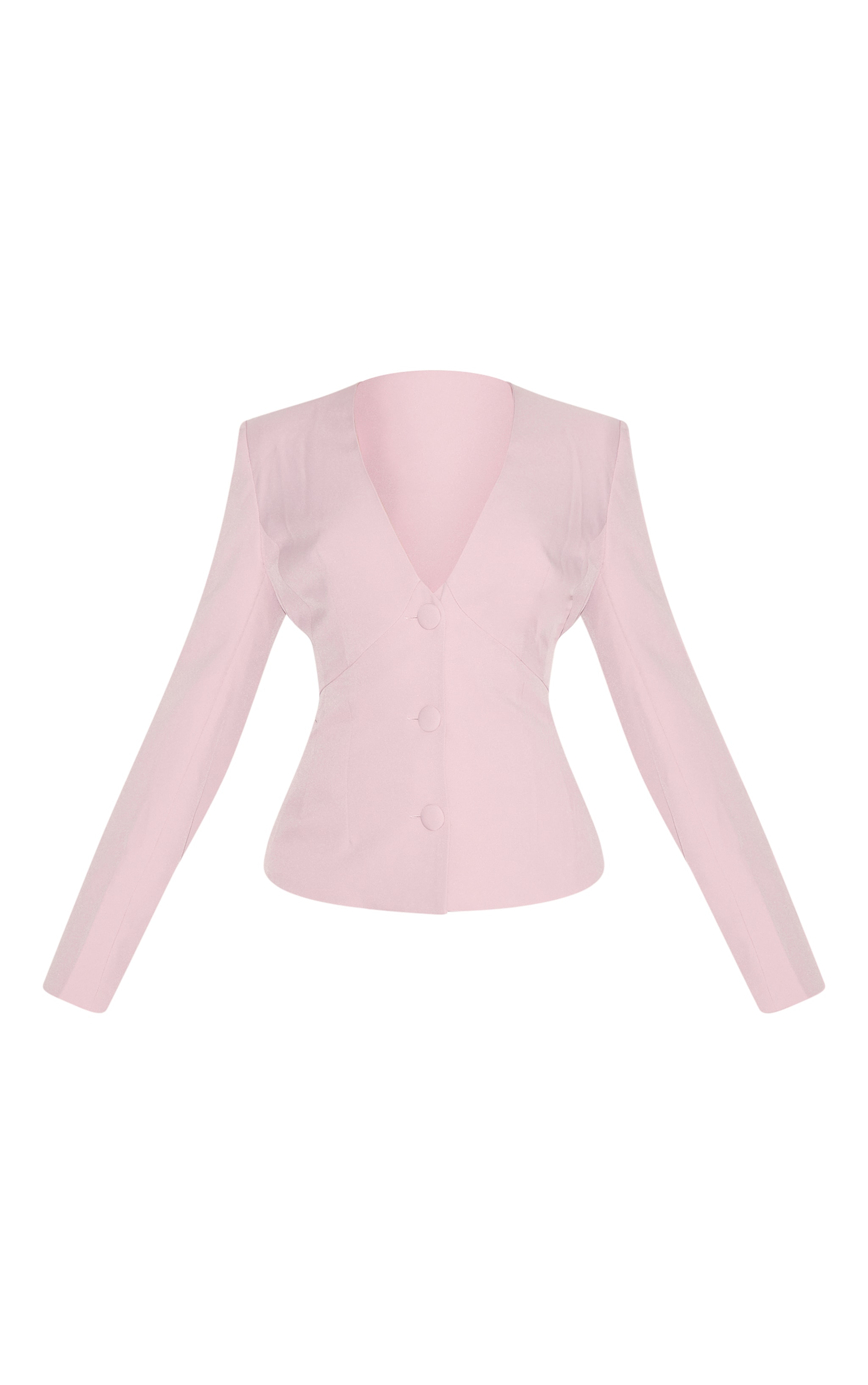 Shape Blush Pink Plunge Cinched Waist Blazer | Shape