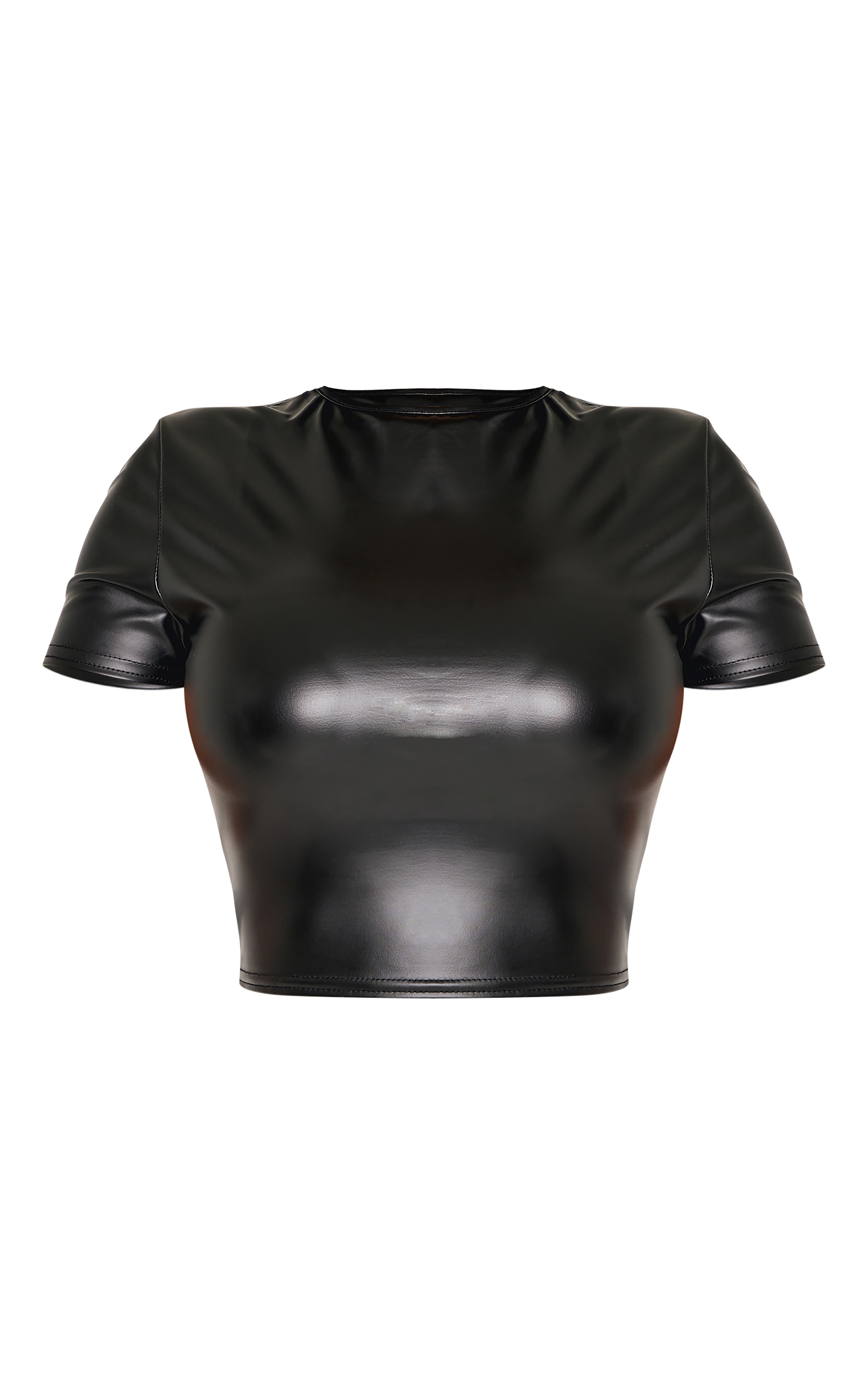 Shape Top en PU noir image 5