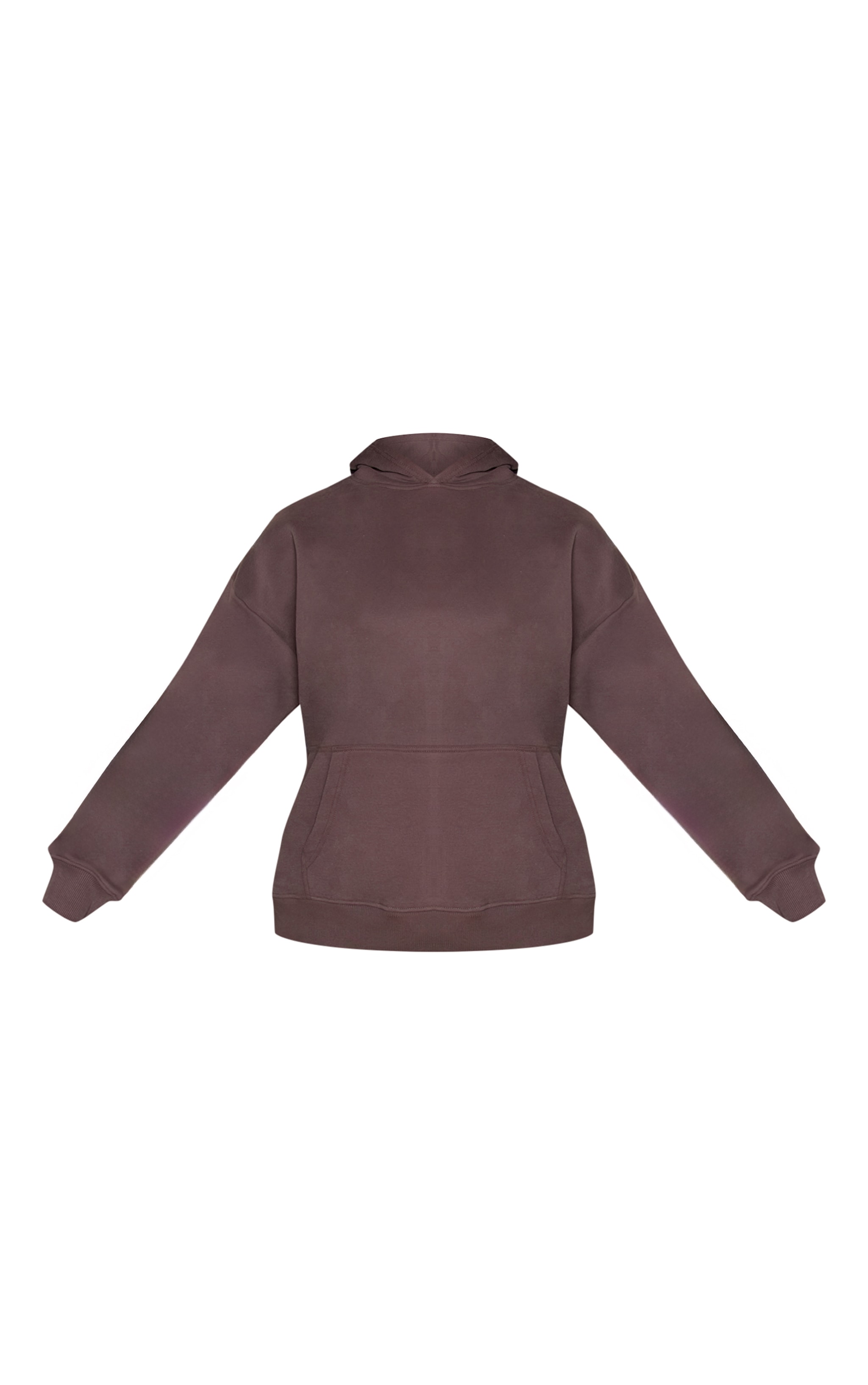 Plus Charcoal Grey Logo Oversized Hoodie image 5