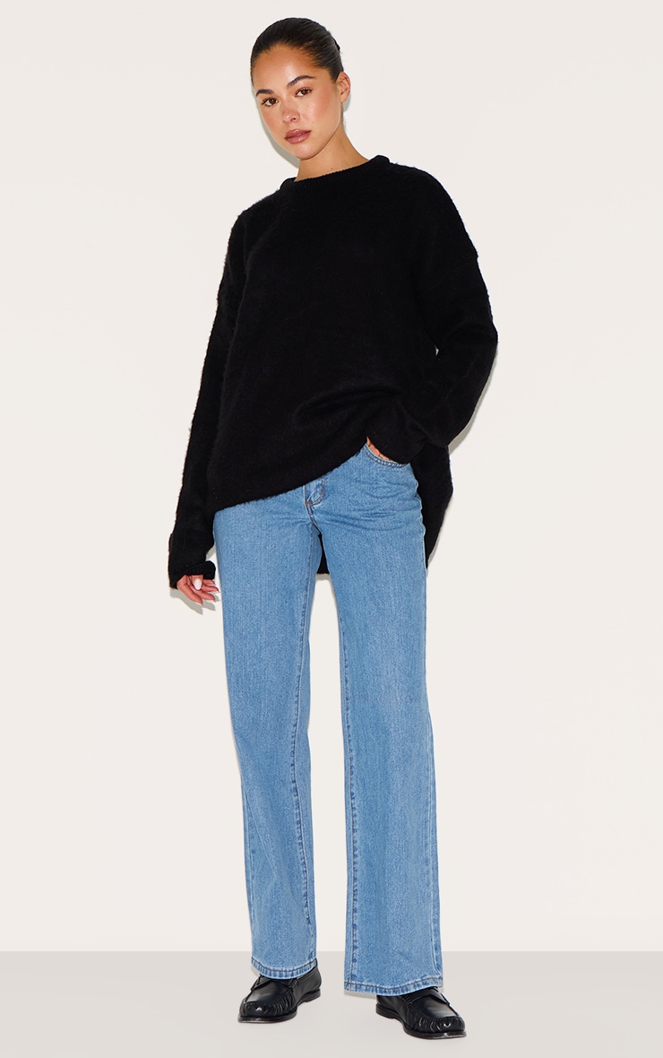 Black Soft Knit Oversized Sweater | Knitwear Black Soft Knit Oversized Sweater | Knitwear