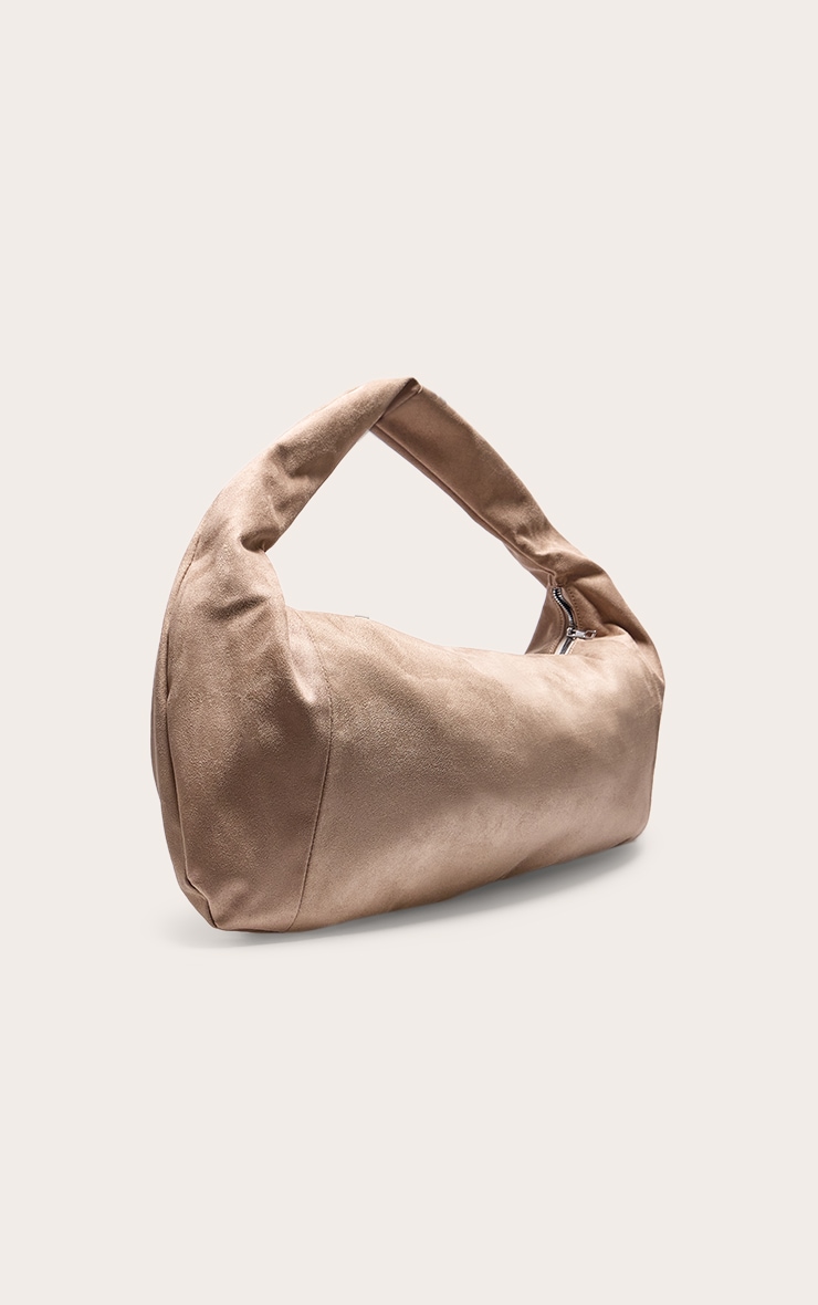 Mink Oversized Faux Suede Tote image 2