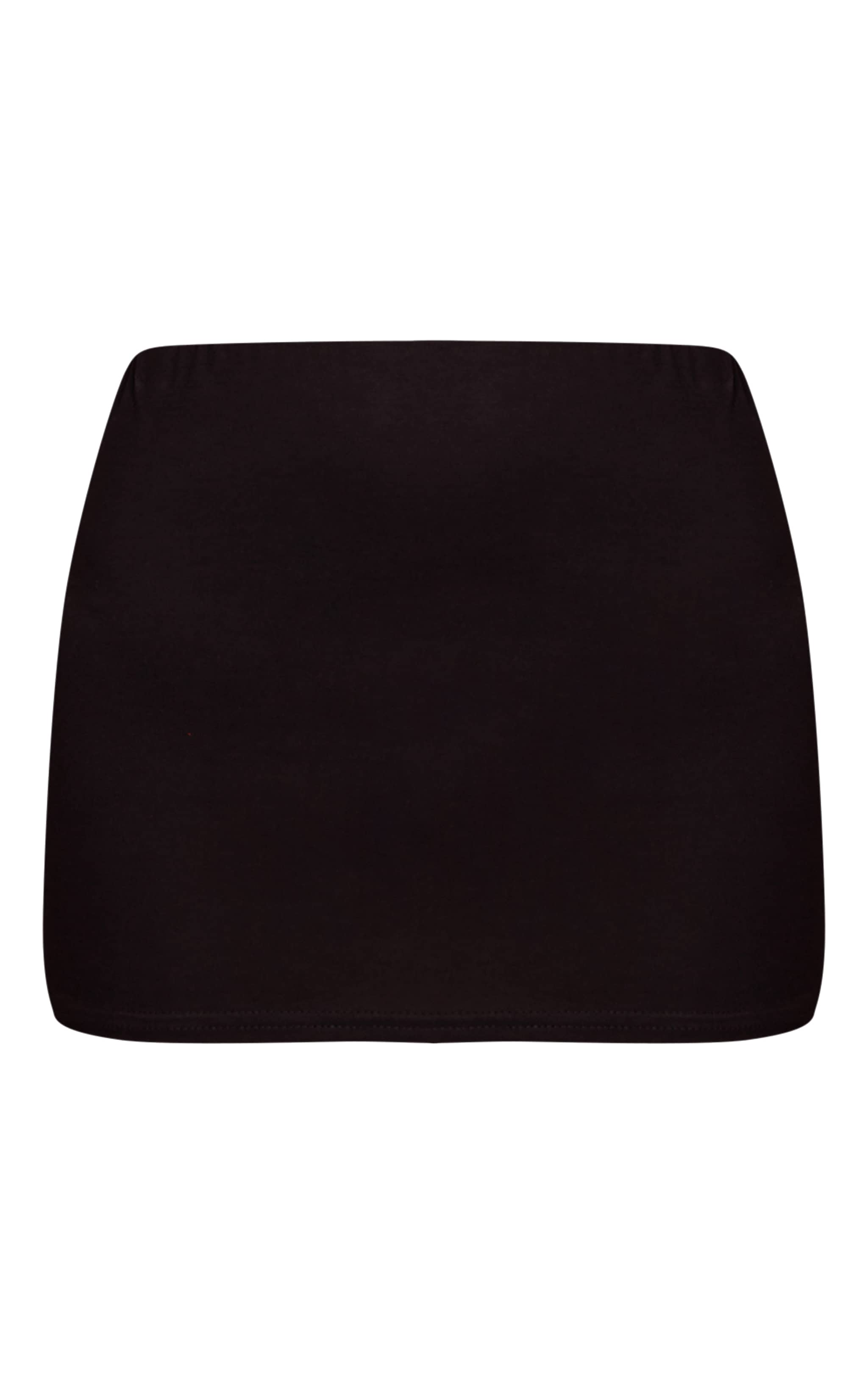 Black Jersey Low Waist Mini Skirt image 5