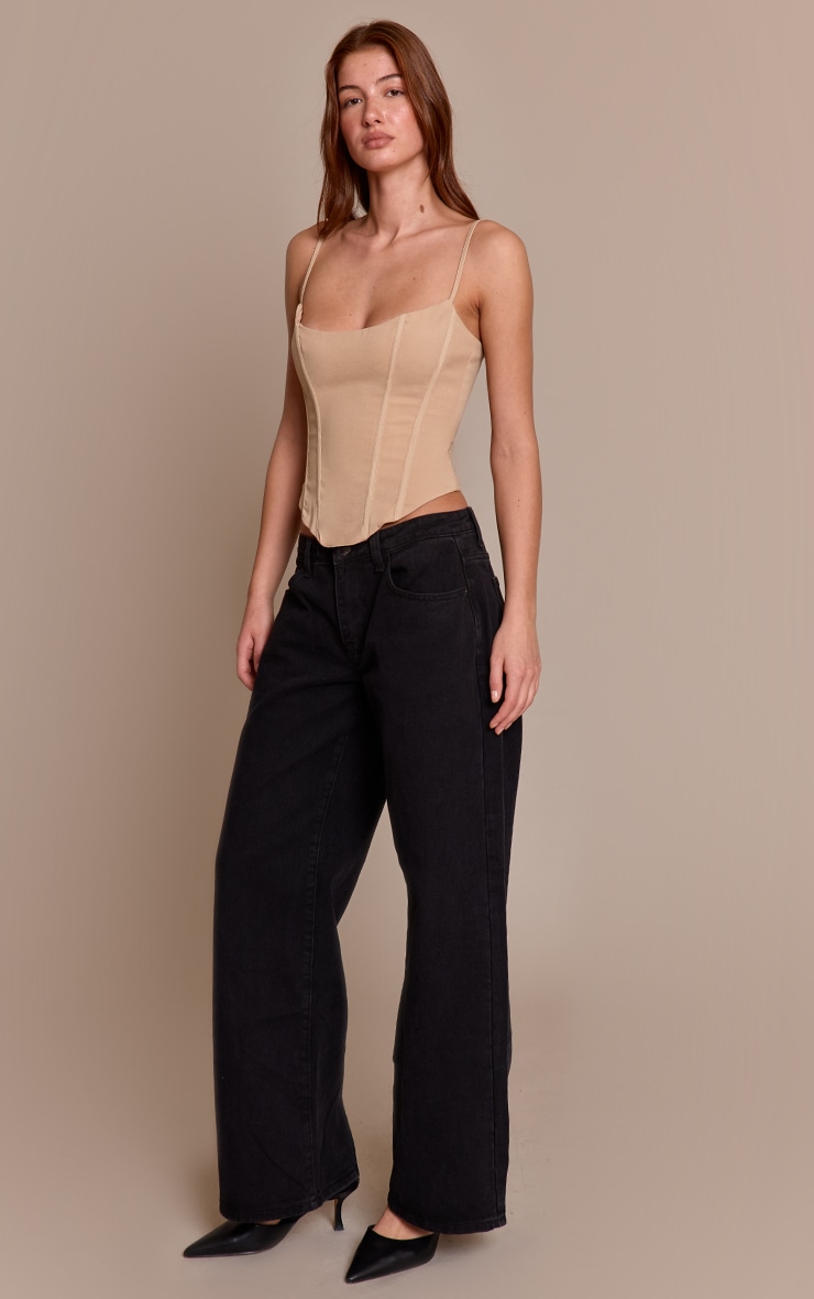 Stone Woven Boned Thin Straps Corset  image 3