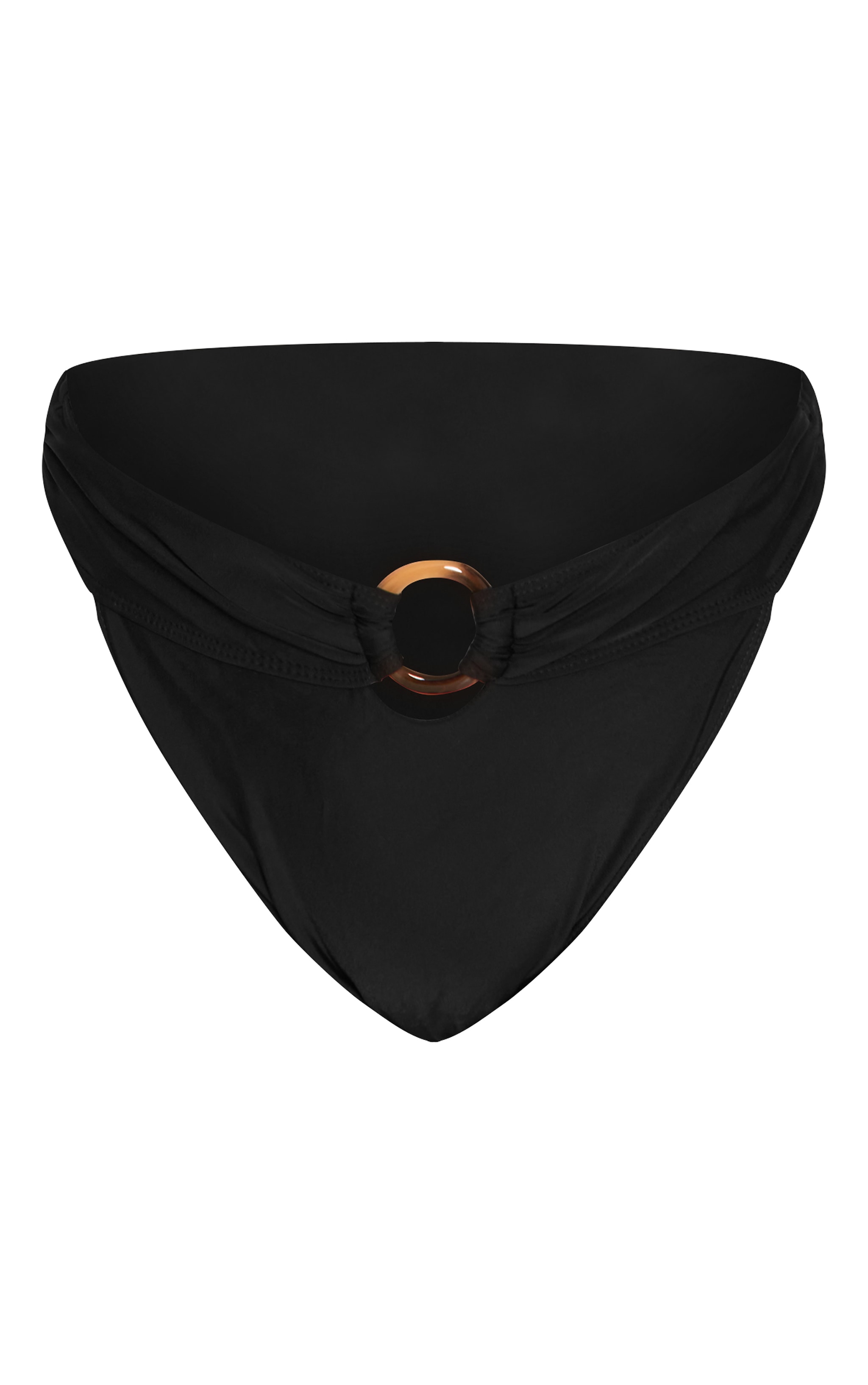Plus Black O Ring Detail Tanga Bikini Bottoms image 1
