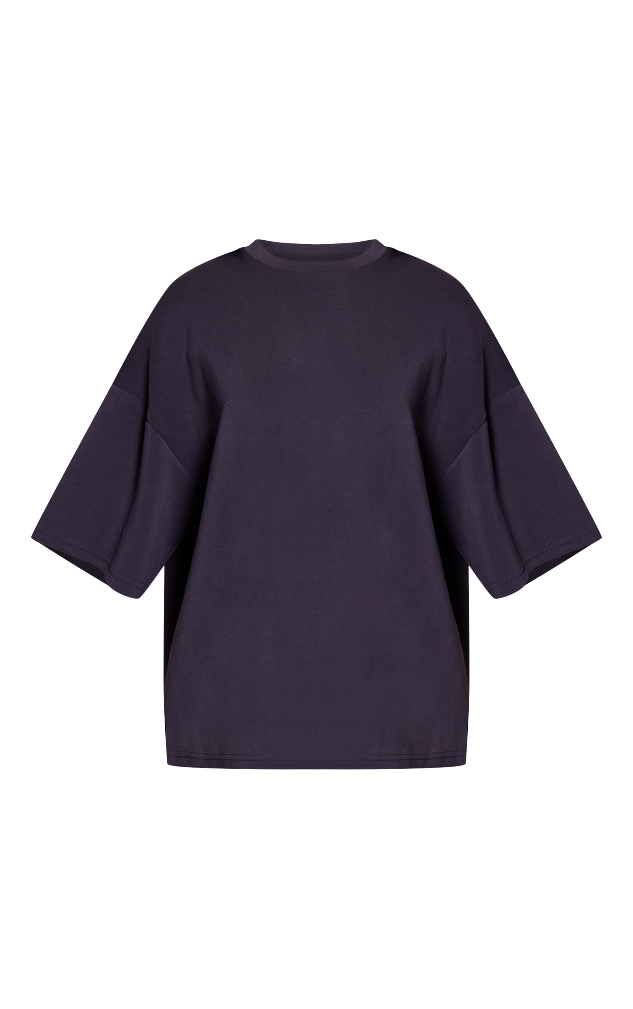 Petite Top oversize modal bleu marine à manches courtes image 5