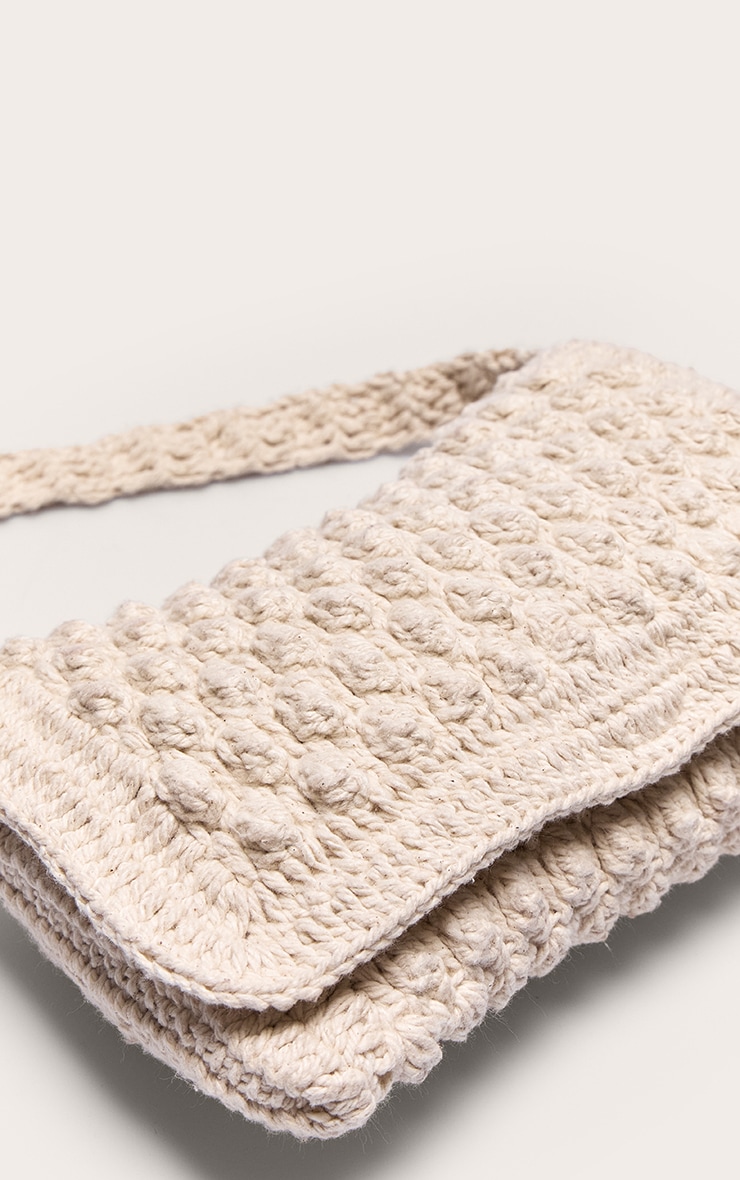 Cream Bobble Beach Shoulder Bag image 4