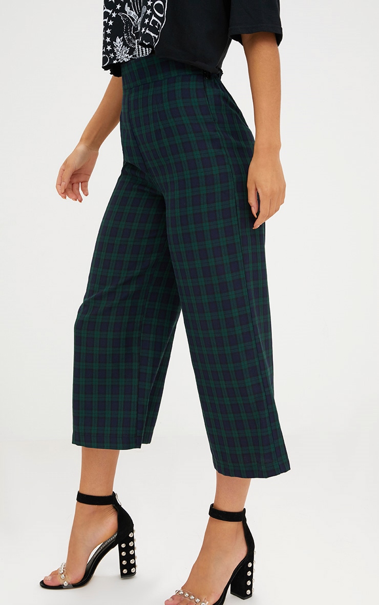 checked culottes